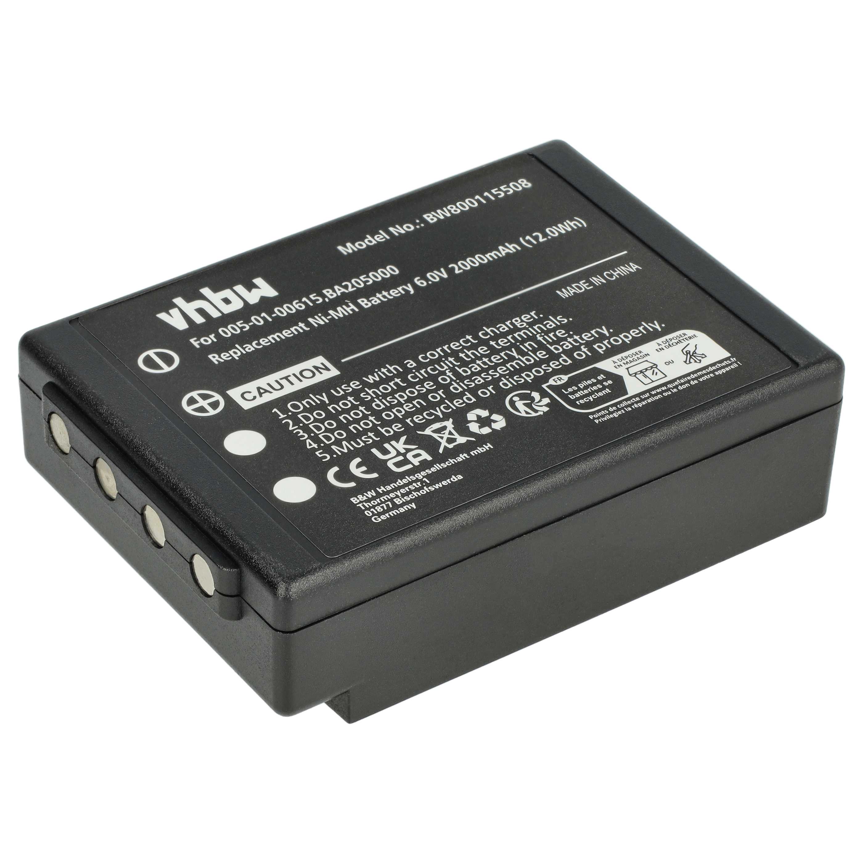 10x Akumulator do zdalnego sterowania zamiennik HBC 005-01-00615, BA205000, BA205030 - 2000mAh 6V NiMH