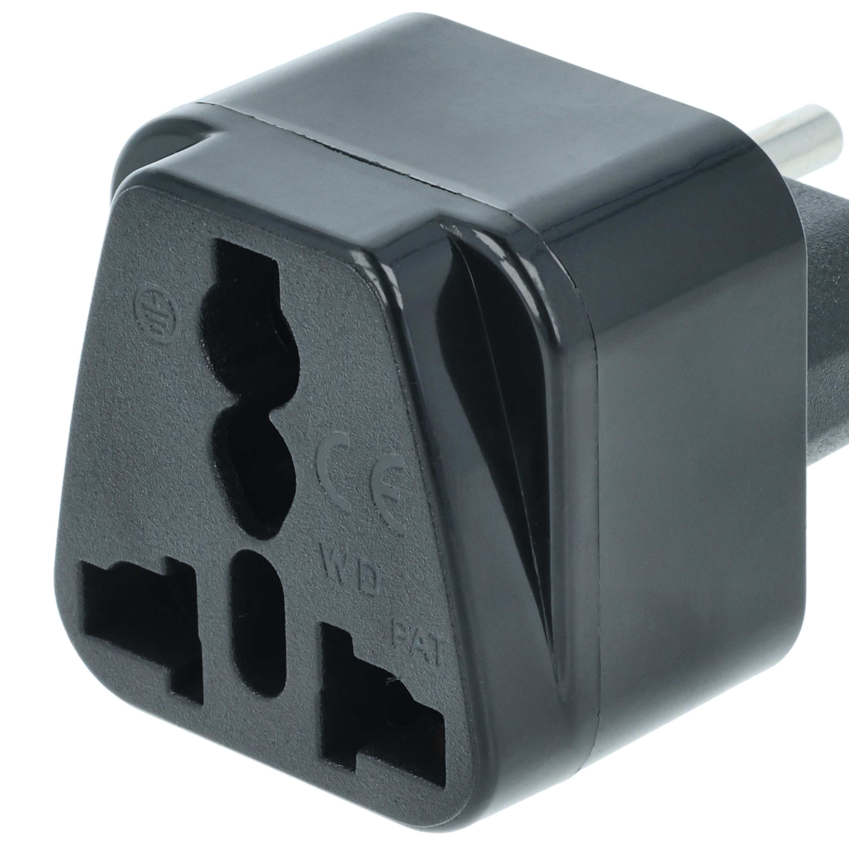 Travel Plug Adapter (EU plug to UK/USA/China-etc. socket)