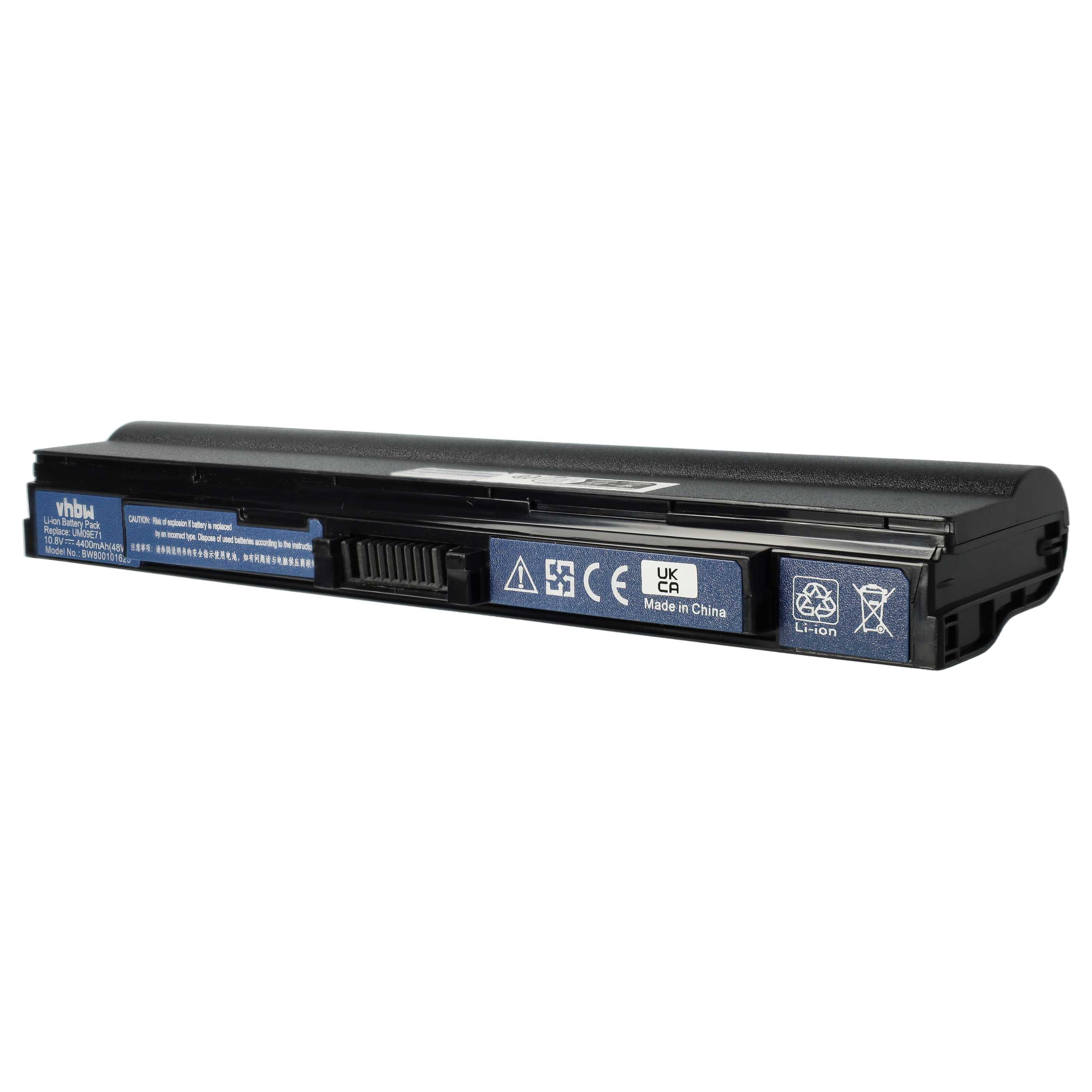 Akumulator do laptopa zamiennik Acer 934T2039F, 934T2055F, AK.006BT.033 - 4400 mAh 11,1 V Li-Ion, czarny