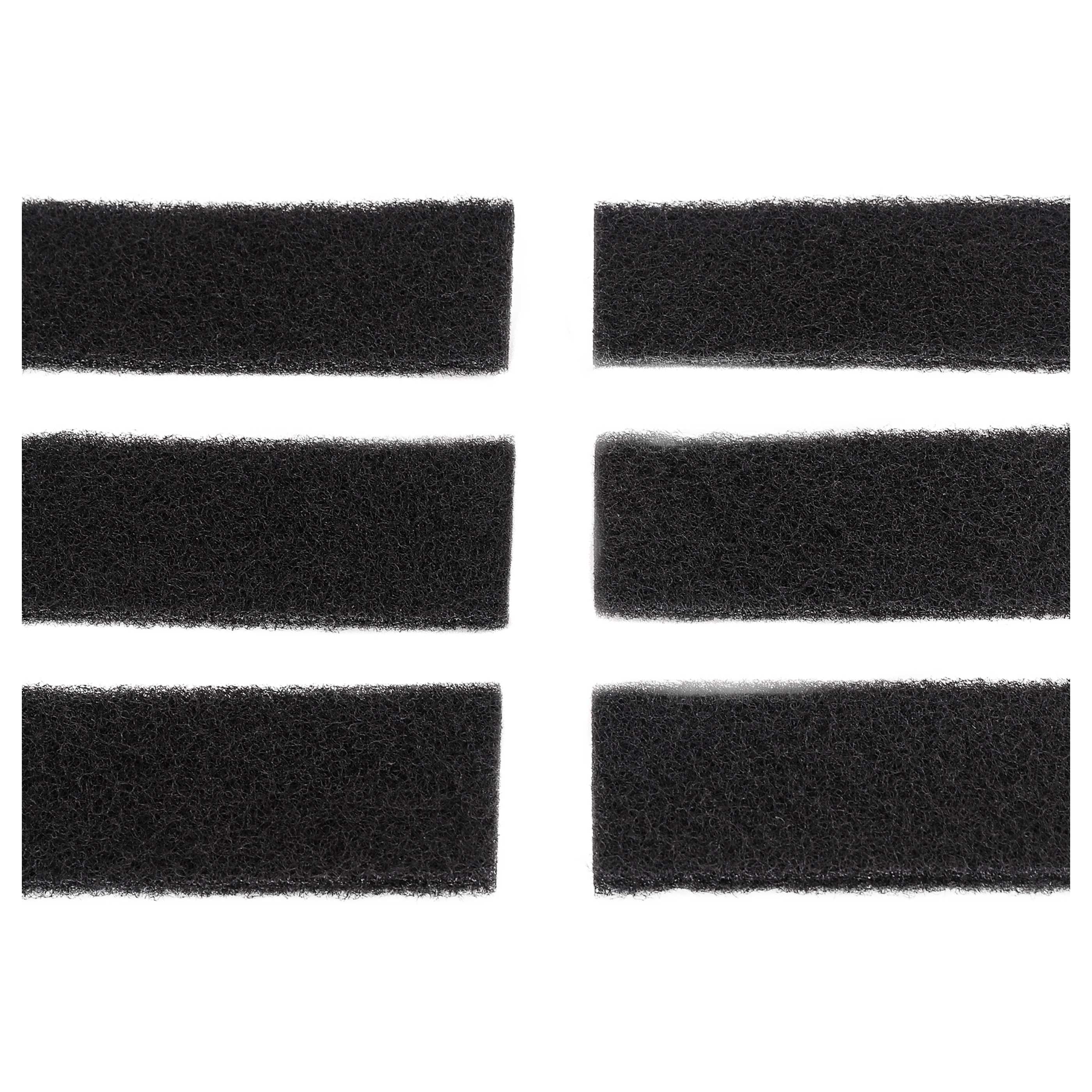 12x Aktivkohlefilter als Ersatz für Franke 1330038254 für Franke Mülleimer, Abfalleimer - 6,5 x 15,5 x 1,5 cm