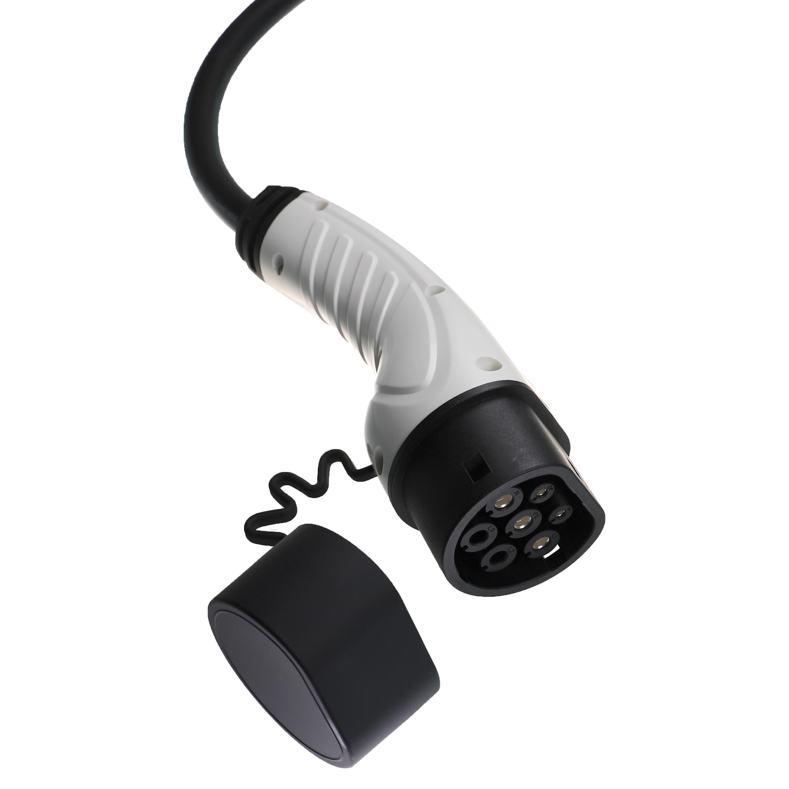 Câble de recharge pour voiture électrique et hybride Plug-in - Type 2 vers type 2, monophasé, 32 A, 7 kW, 5 m