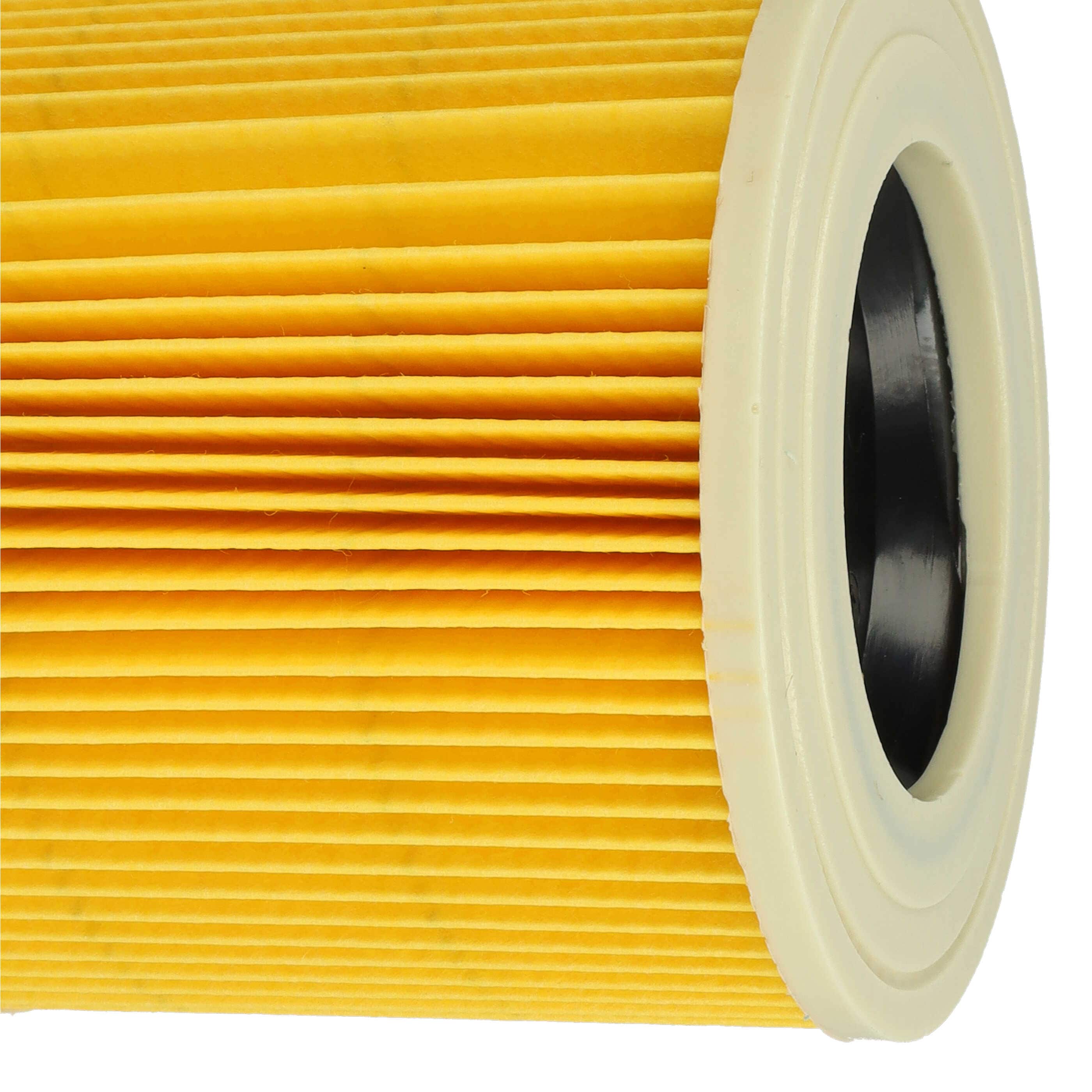3x cartridge filter replaces Kärcher 2.863-303.0, 6.414-552.0, 6.414-547.0 for BaierVacuum Cleaner, yellow