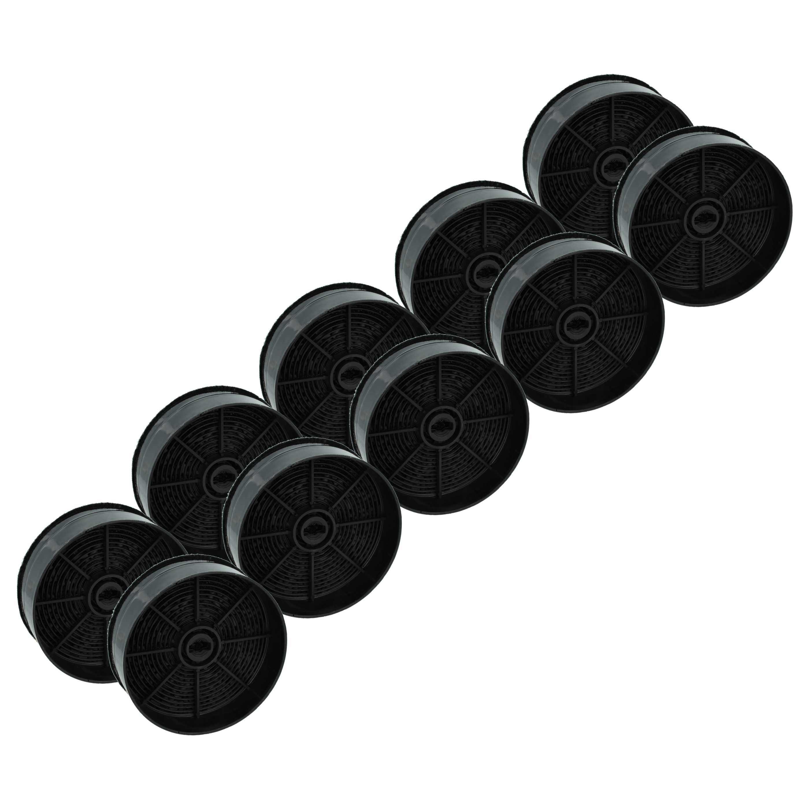 10x Filtres à charbon actif remplace AEG 902979880, ECFB03, 33005513 pour hotte Zanussi