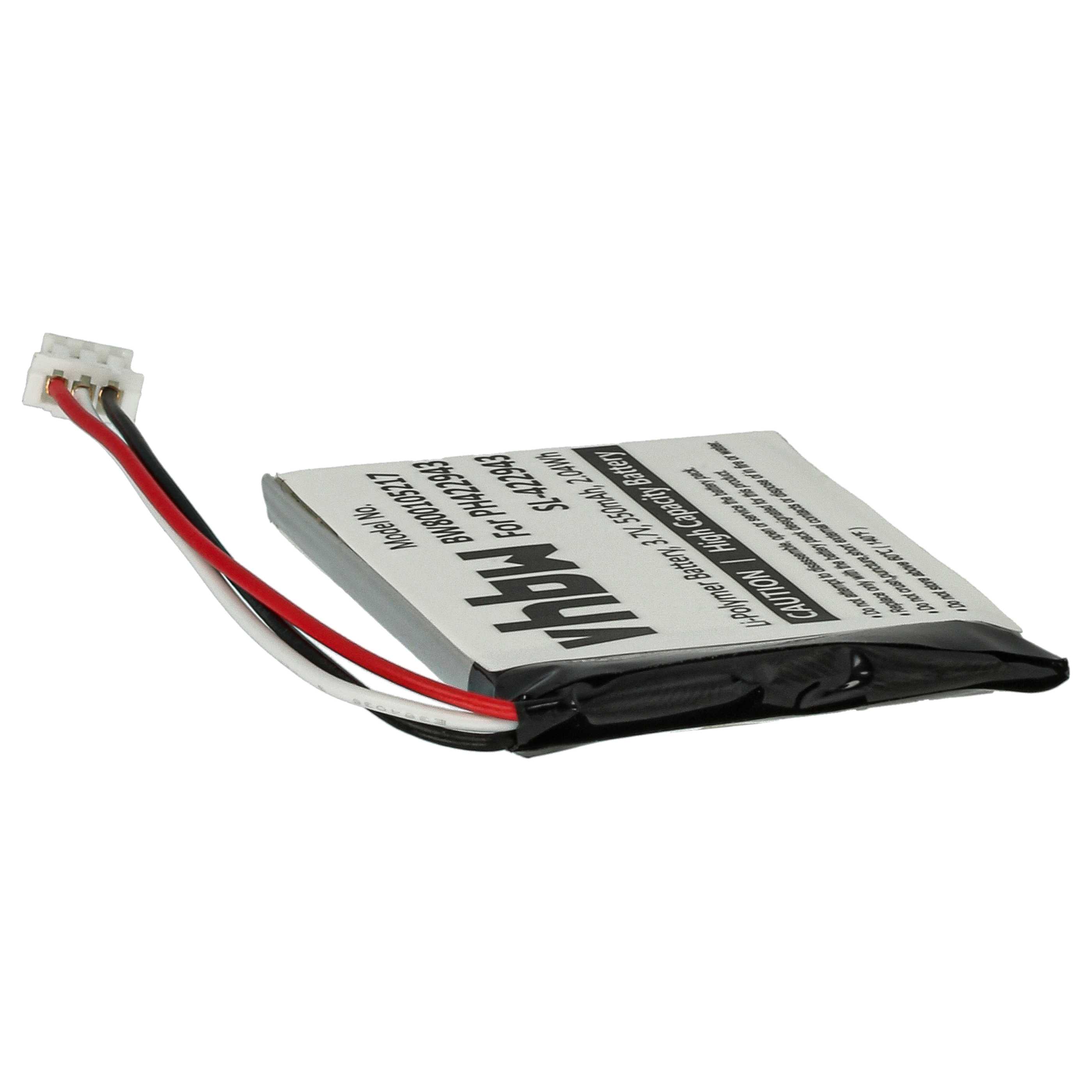 Batterie remplace Philips PH422943 pour téléphone Philips - 550mAh 3,7V Li-ion