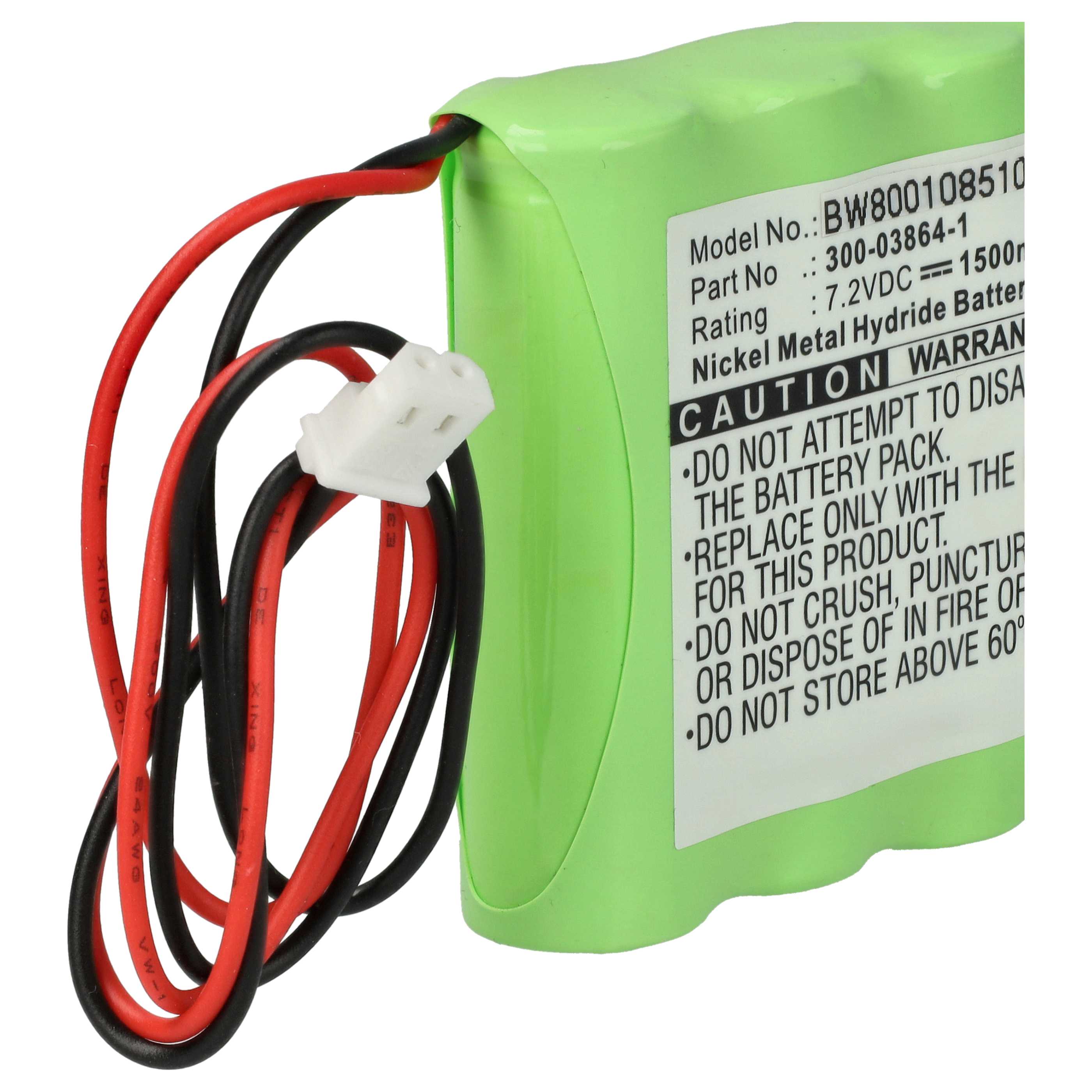 Mobile Computer 2x Battery replaces Bentel BW-B72K - 1500mAh, 7.2V