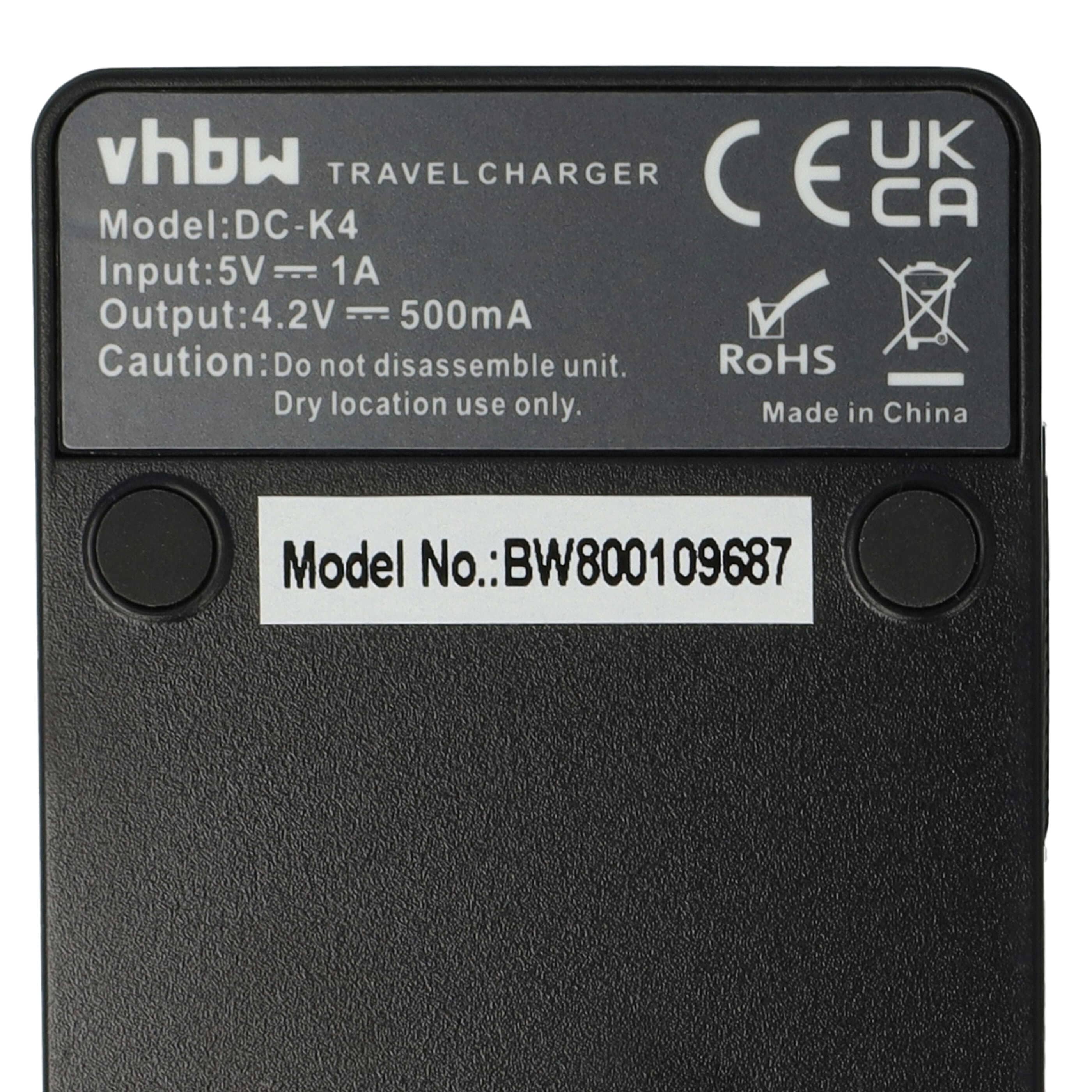 Caricabatterie per fotocamera Camileo - 0,5A 4,2V 43,5cm