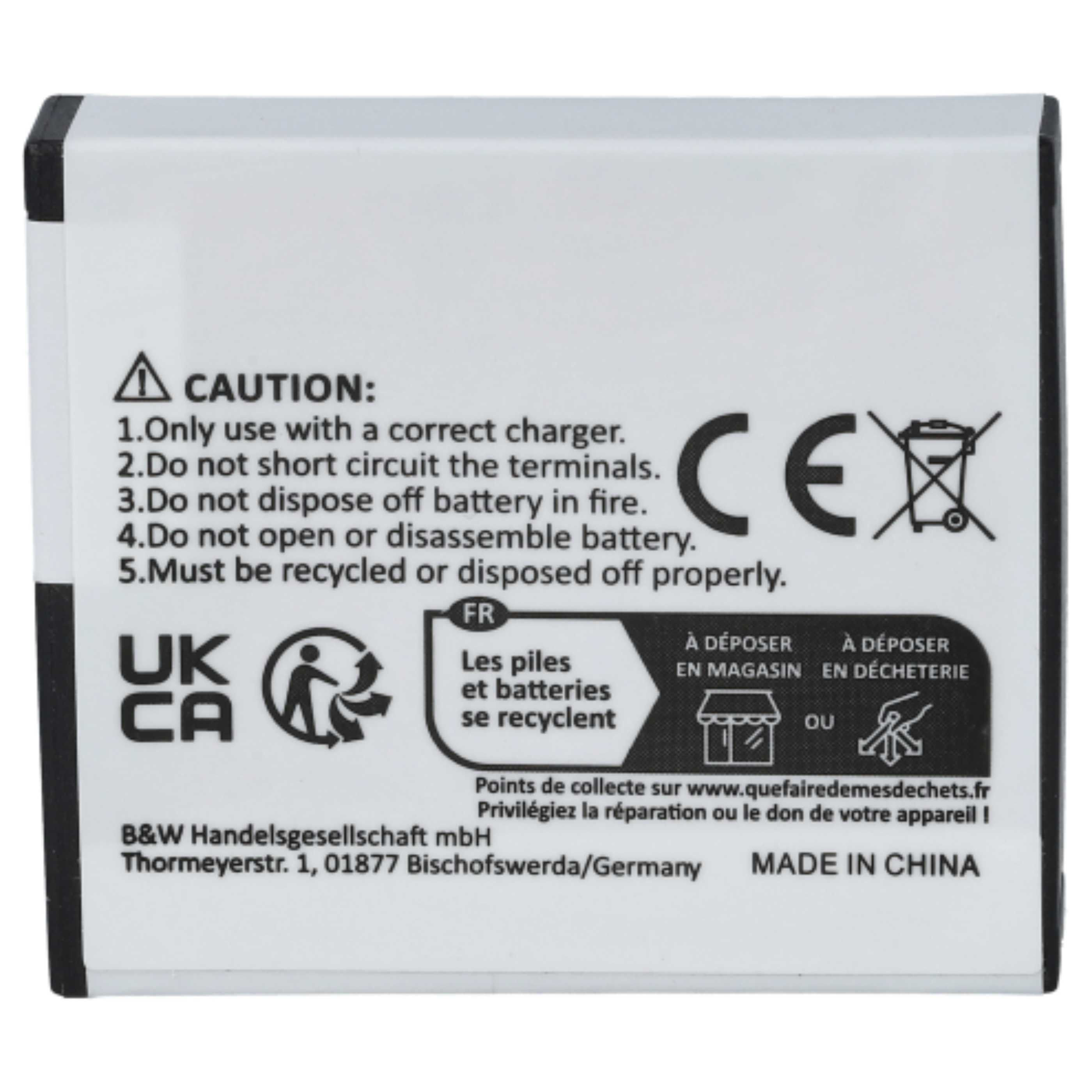 3x Batteria sostituisce Rollei AC 410-420, RL410B per fotocamera - 1000mAh 3,7V Li-Ion