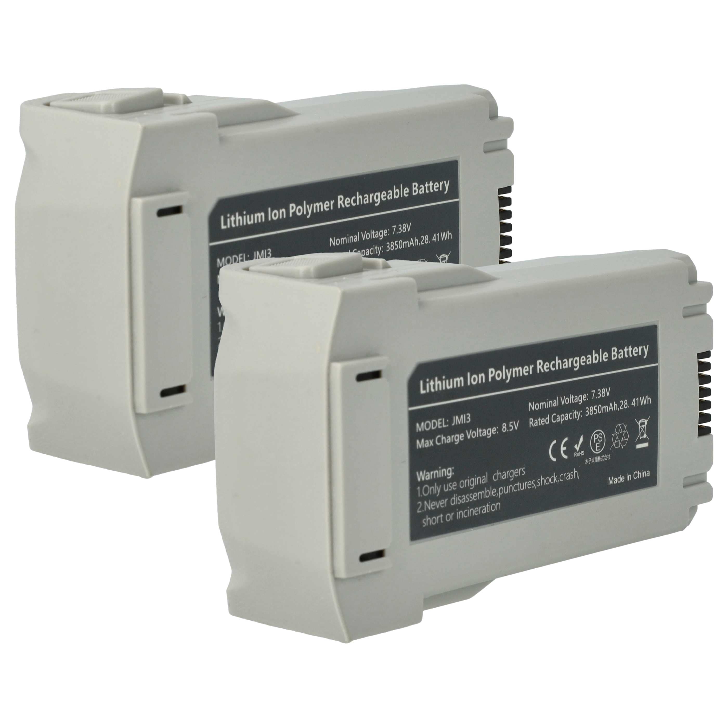 2x Batteries remplace DJI BWX140-2590-7.32, BWX162-2453-7.38 pour drone DJI- 3850mAh 7,4V Li-polymère