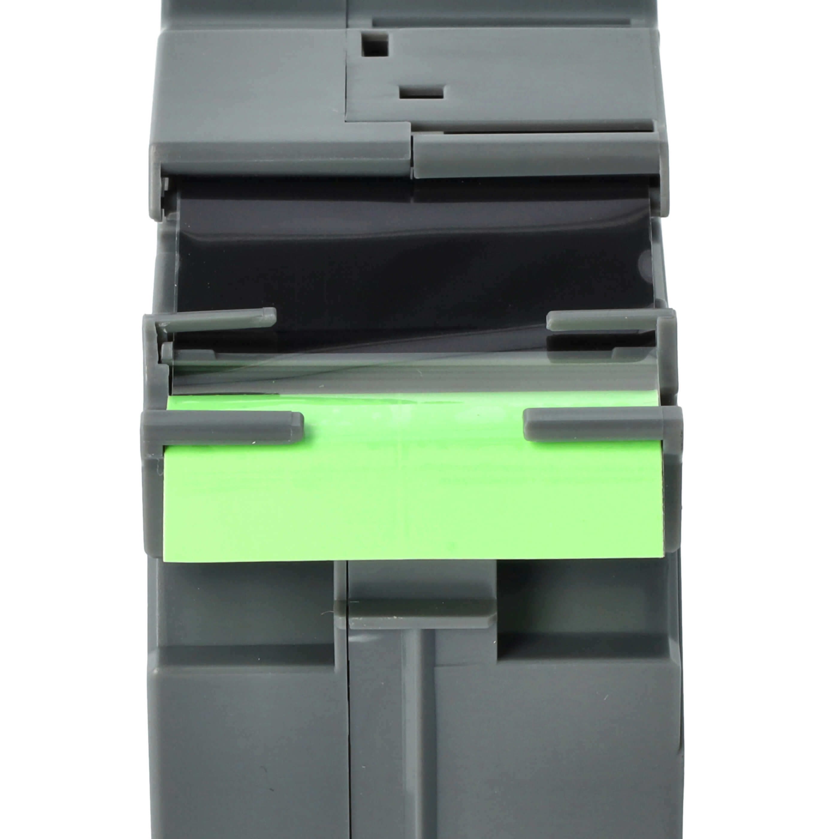 Casete cinta escritura reemplaza Brother TZE-D61, TZ-D61 Negro su Verde neon