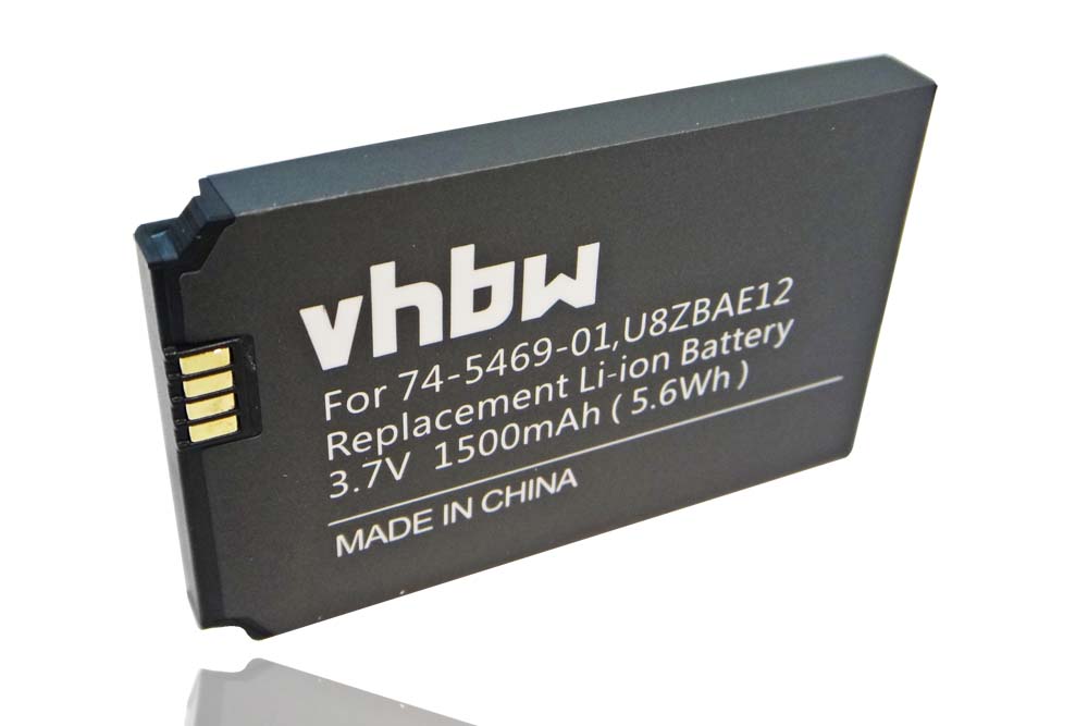 Batterie remplace Cisco CP-BATT-7925G-STD, 74-5469-01, 74-5468-01 pour téléphone - 1500mAh 3,7V Li-ion