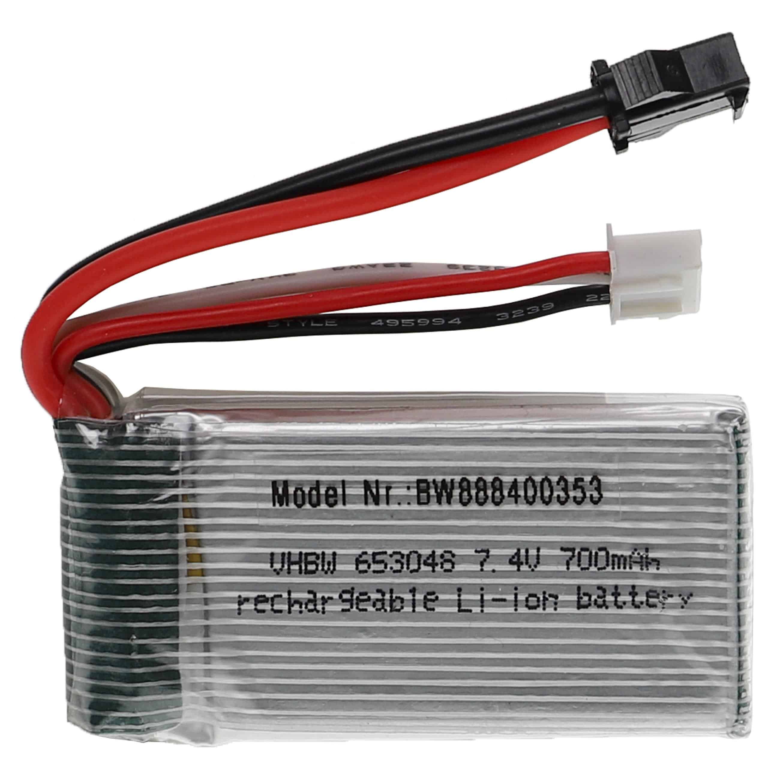Batterie pour modèle radio-télécommandé - 700mAh 7,4V Li-polymère, SM-2P
