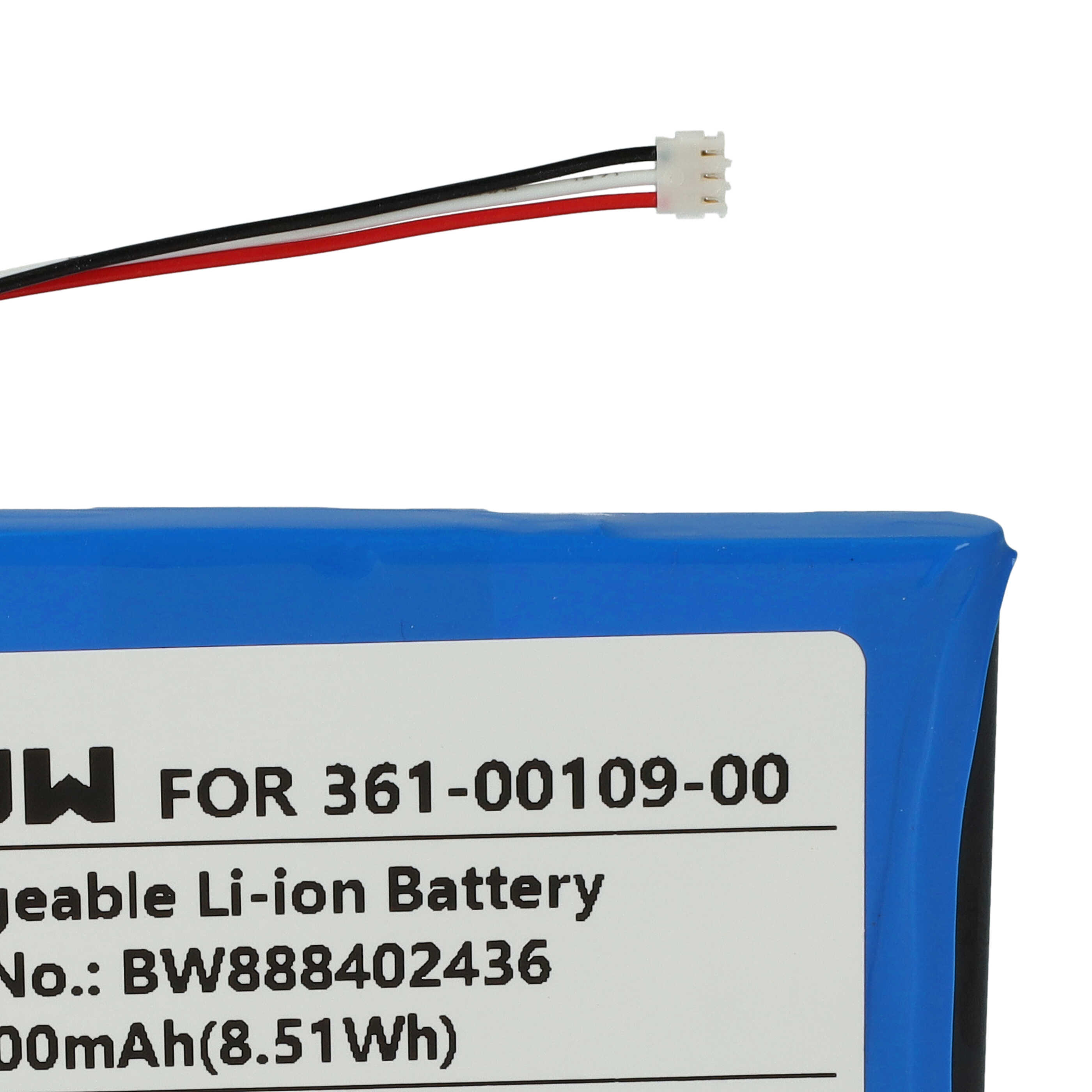 Batterie remplace Garmin 361-00109-05, 361-00109-00 pour navigation GPS - 2300mAh 3,7V Li-ion