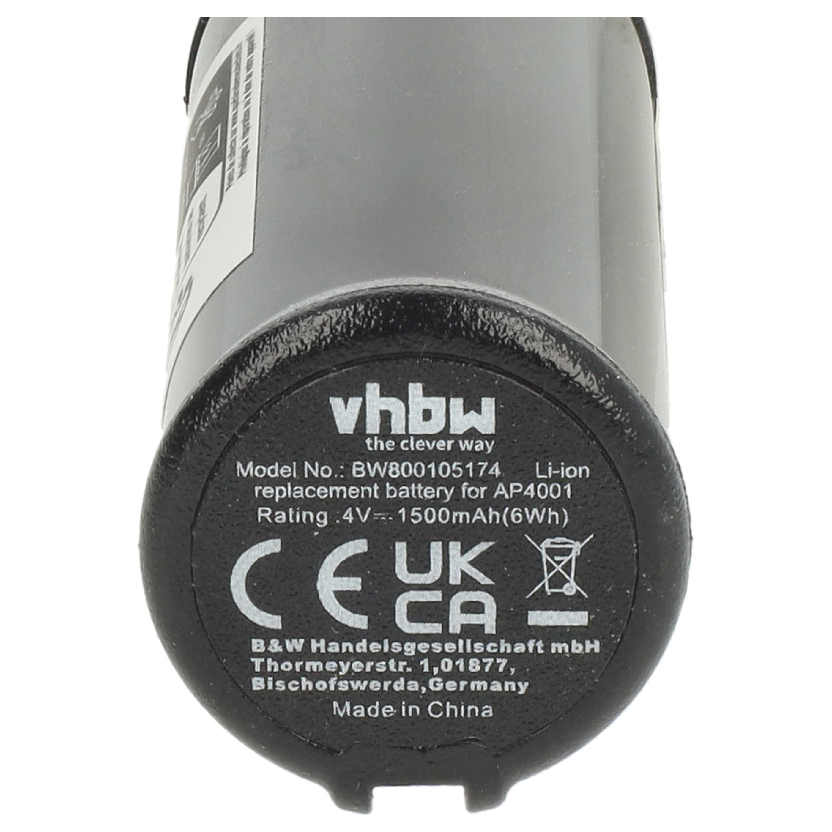 2x Batteria sostituisce Ryobi AP4001 per attrezzo - 1,5Ah 4V Li-Ion