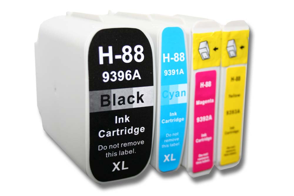 4x Set cartucce di inchiostro per stampante HP Officejet Pro - B/C/M/Y 153 ml + chip