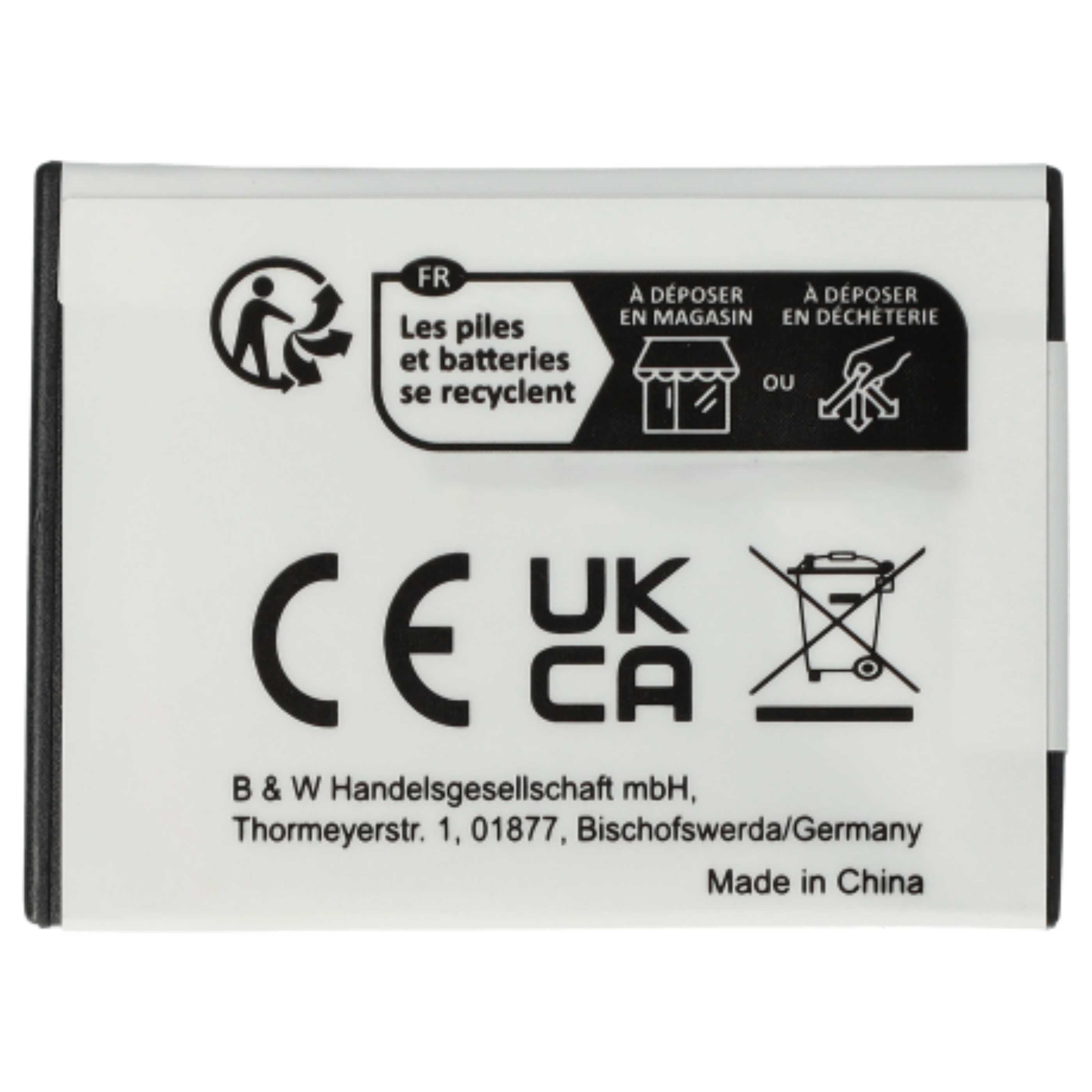 Videocamera 3x Battery replaces Aiptek 084-07042L-062 - 1300 mAh 3.7 V Li-Ion