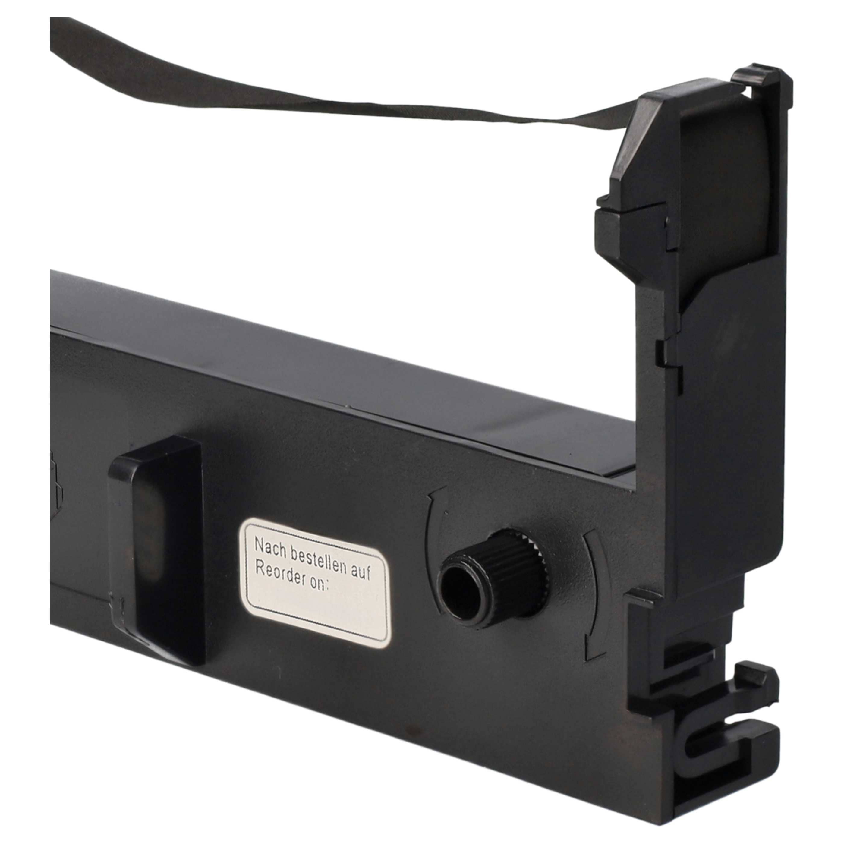 3x Ink Ribbon replaces ERC-43, C43S015461, ERC-39 for Schultes Dot Matrix, Receipt Printer etc. - Black