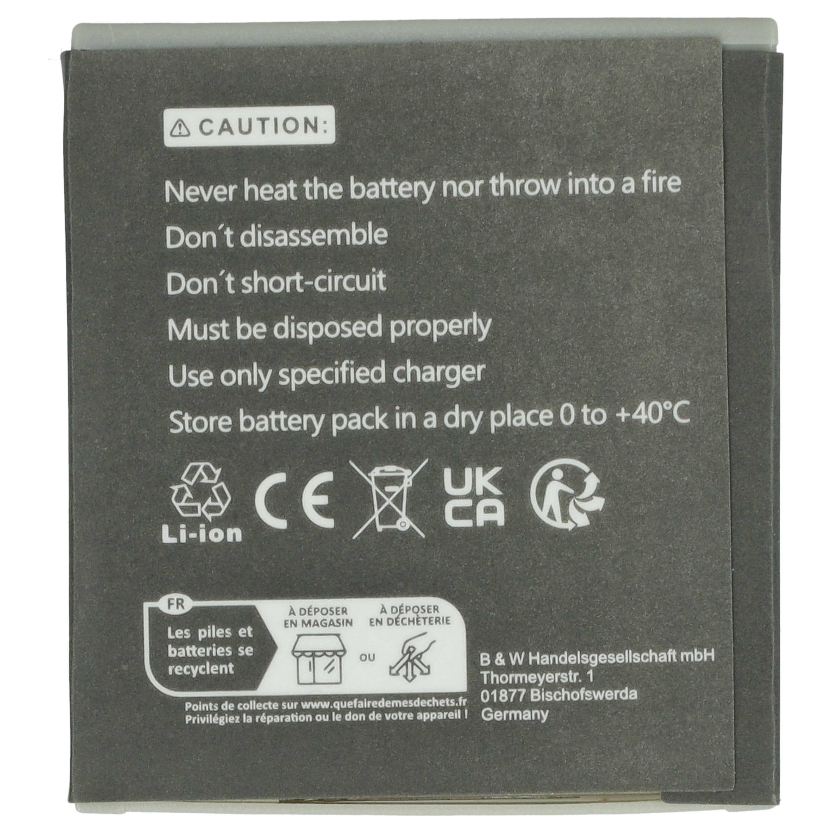 Wireless Headset Battery Replacement for Bang & Olufsen PLB103, 1973822, 1ICP6/34/36 - 770 mAh 3.7 V Li-Ion