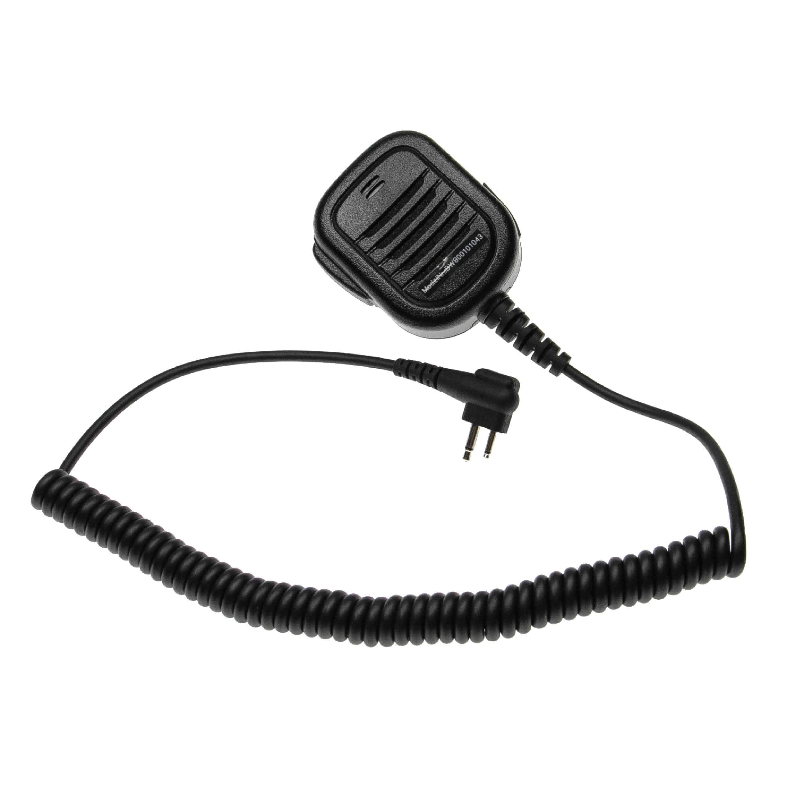 vhbw Speaker Microphone Replacement for Motorola HM150-CP for Walkie Talkie