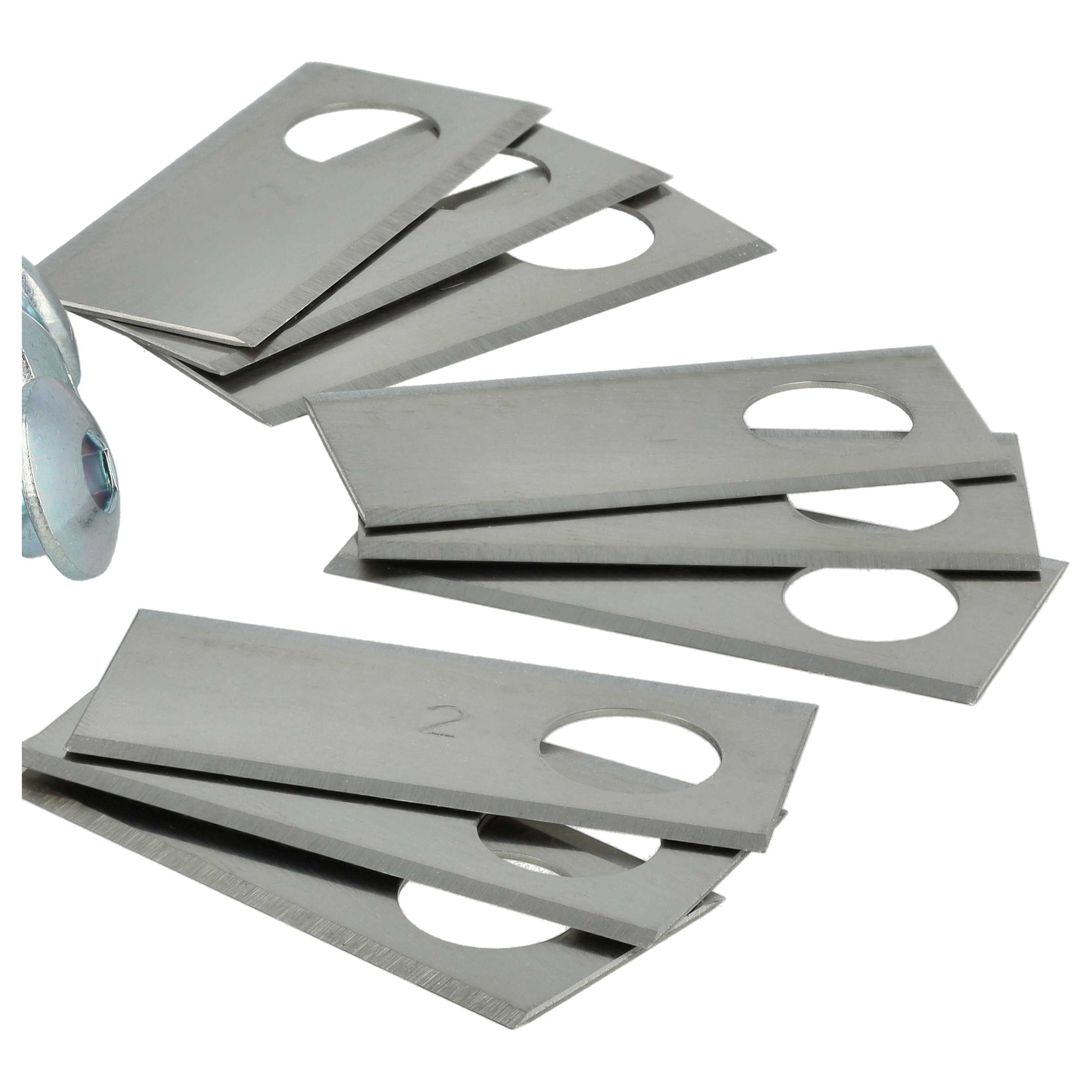 27x Lames remplace Honda 72515-VP7-C50 pour tondeuse – Couteaux acier inox, Silber