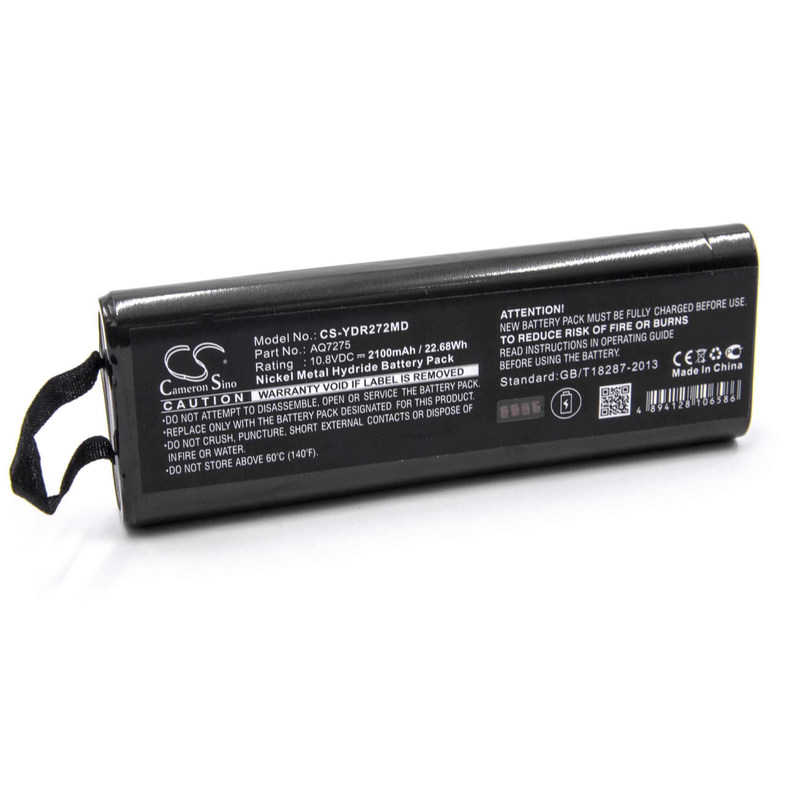 Laser Battery Replacement for Yokogawa AQ7275 - 2100mAh 10.8V NiMH