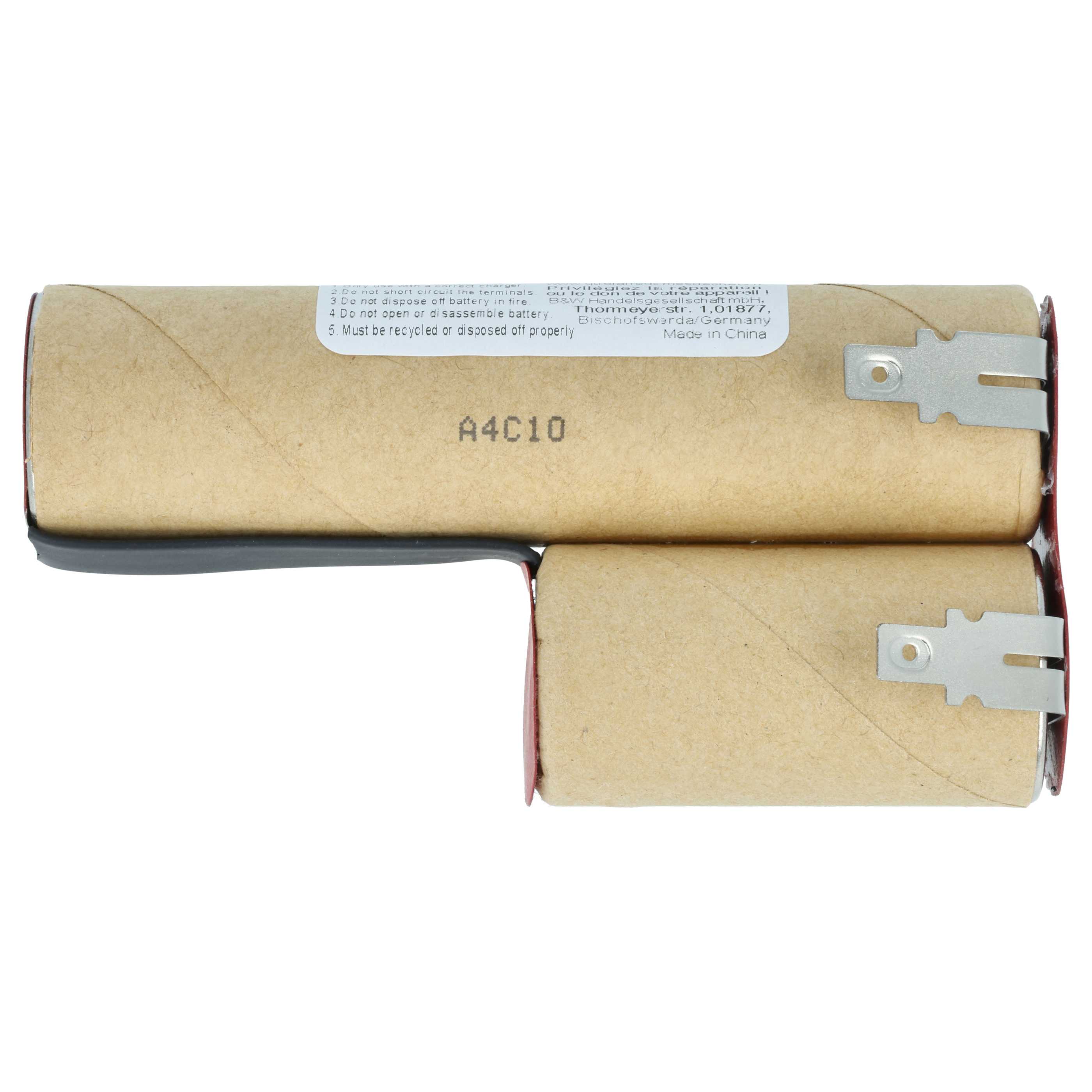 Battery replaces Gardena Accu3 - 2600 mAh 3.6 V NiMH
