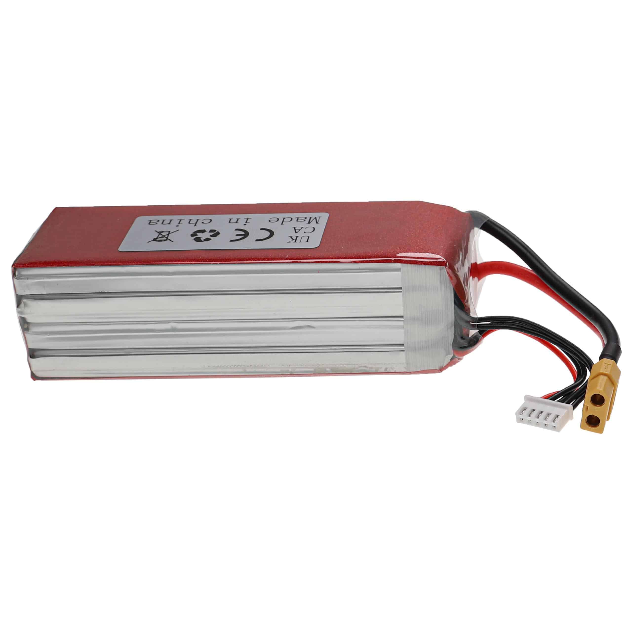 Akumulator do modeli zdalnie sterowanych RC - 6000 mAh 14,8 V LiPo, XT60