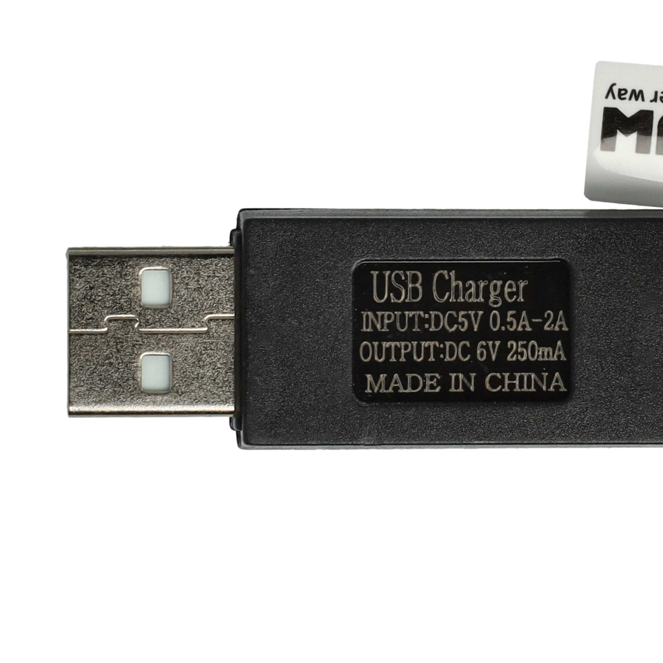 ChargeurUSB pour batterie SM-2P, modélisme RC - 60 cm 6 V