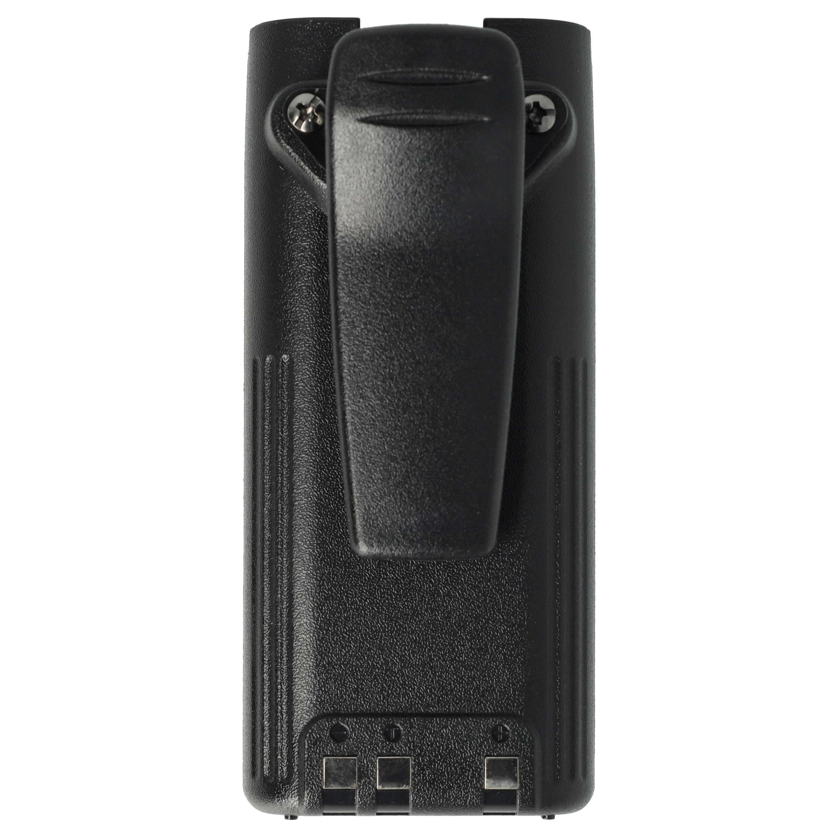 Radio 2x Battery replaces Icom BP-211, BP-210N, BP-210, BP-209N, BP-209 - 2000 mAh 7.4 V Li-Ion + Belt Clip
