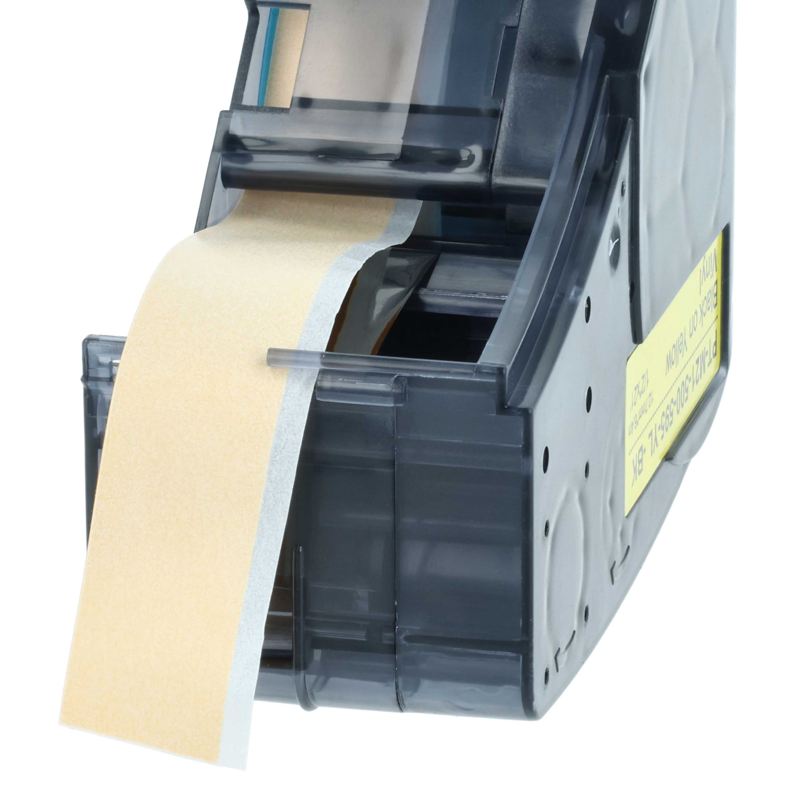 Cassetta nastro sostituisce Brady M21-500-595-YL per etichettatrice 12,7mm nero - giallo, vinile