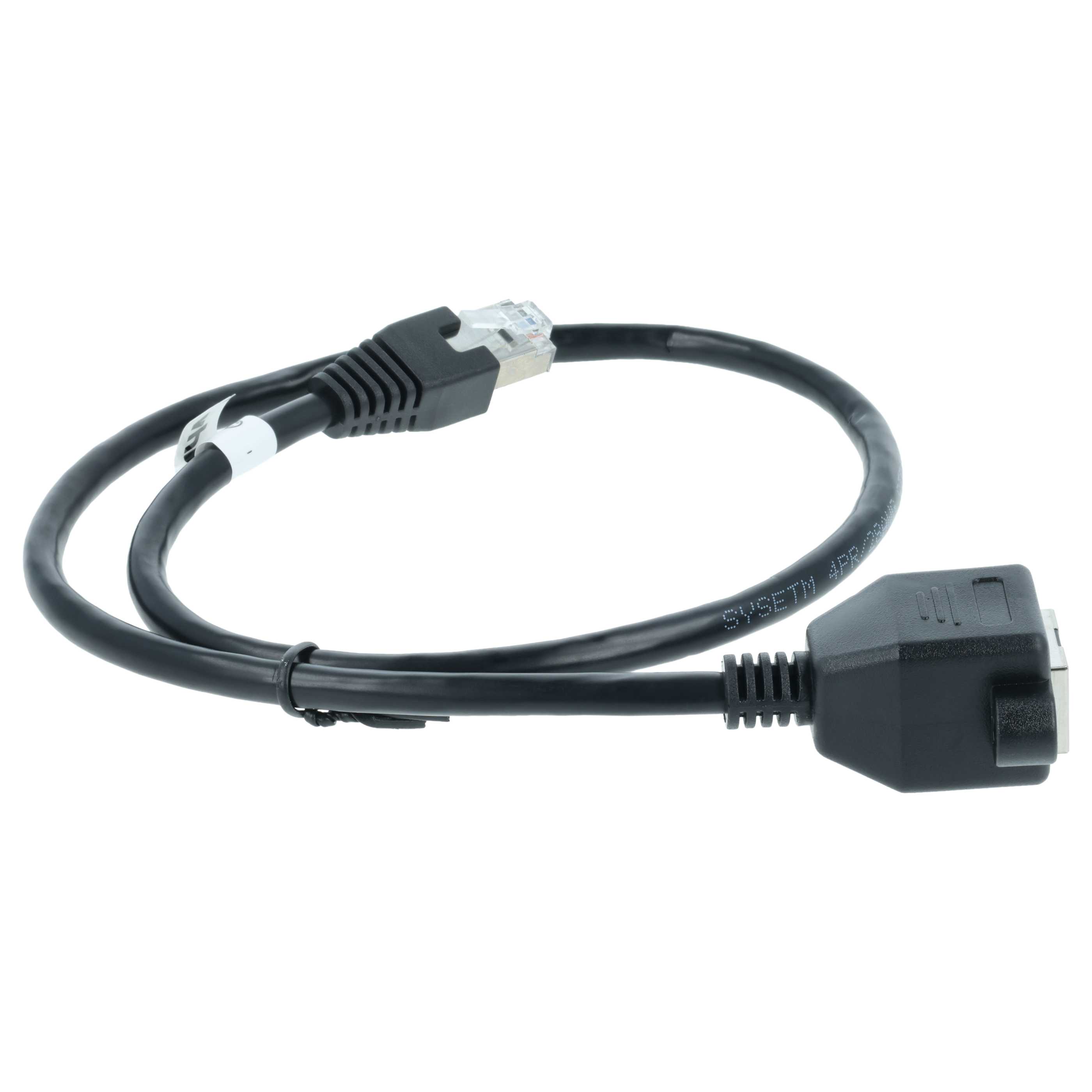 Cable de extensión Cat6, RJ45 (m) a RJ45 (h) - Cable Ethernet LAN con conector RJ45 incorporado, 0,5 m