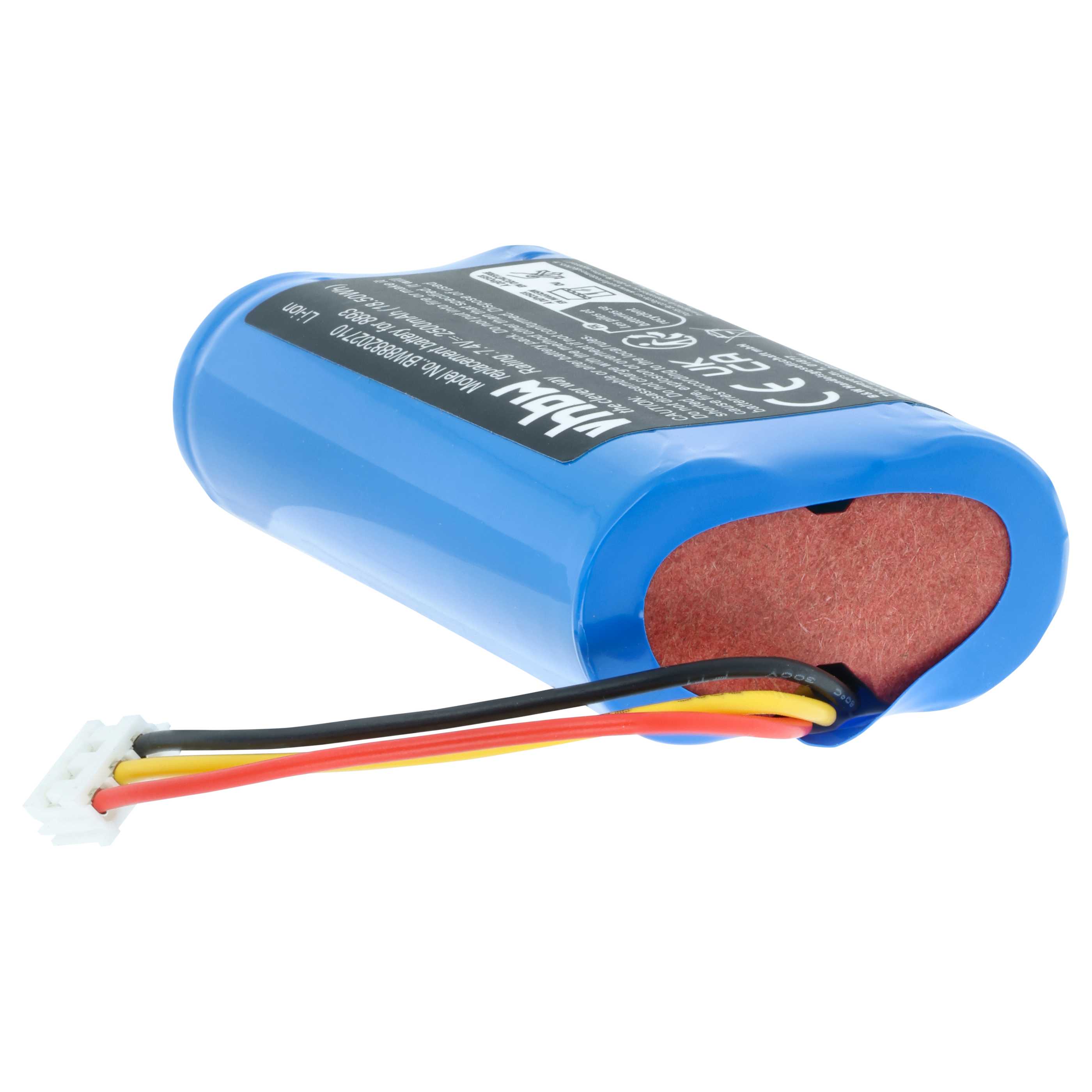 Batería reemplaza Gardena 08894-00, 08894-00.640.00 para herramientas de jardín - 2500 mAh 7,4 V Li-Ion