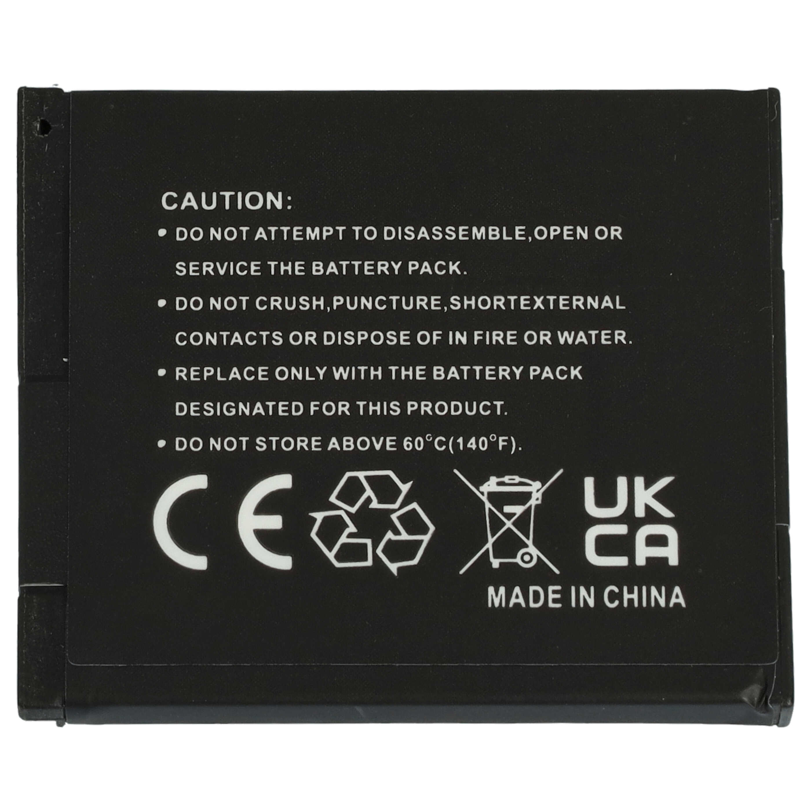 3x Battery replaces Panasonic DMW-BCL7, DMW-BCL7E - 600mAh, 3.7V, Li-Ion