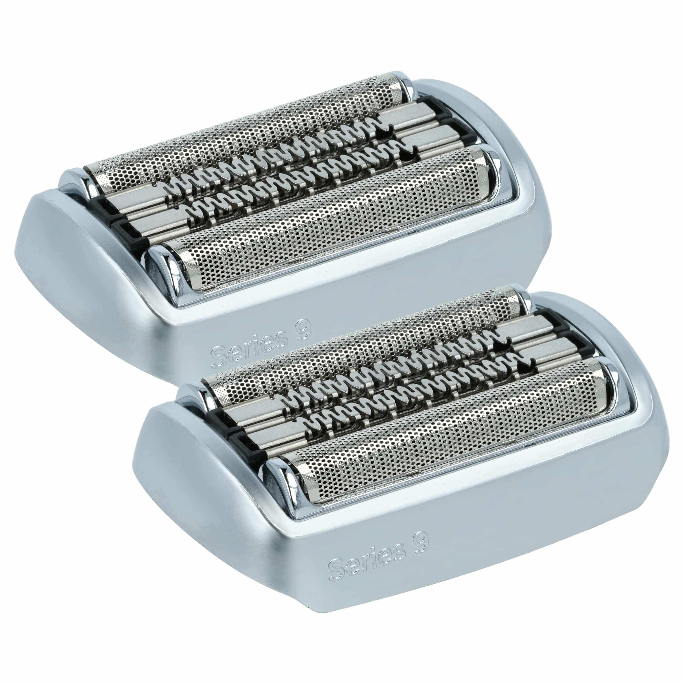 2x cabezales reemplaza Braun 92M para afeitadoras Braun - plata