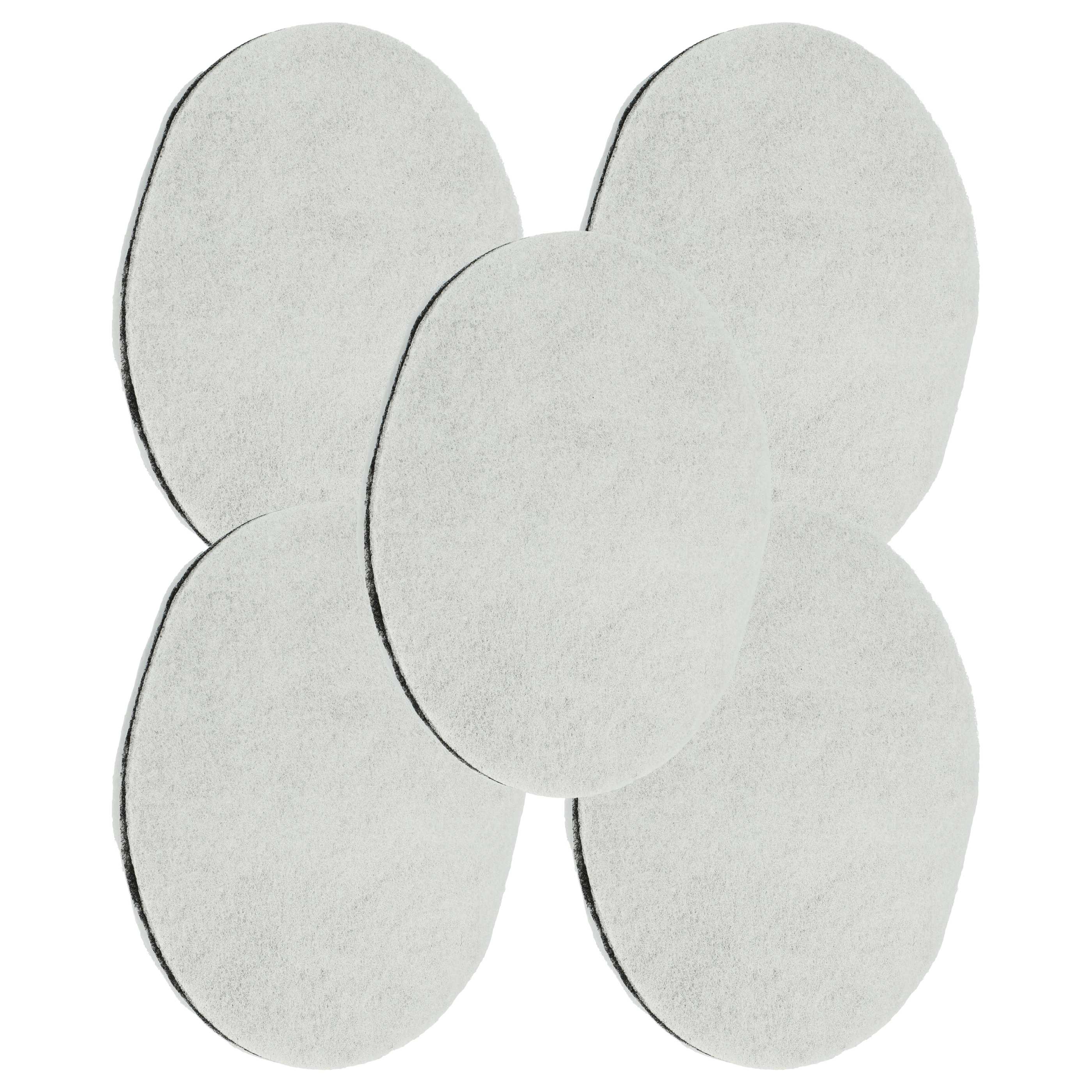 5x Filtro grasa reemplaza SEB 1500984689, SS-984689 para freidora SEB Tefal Moulinex - 140 mm