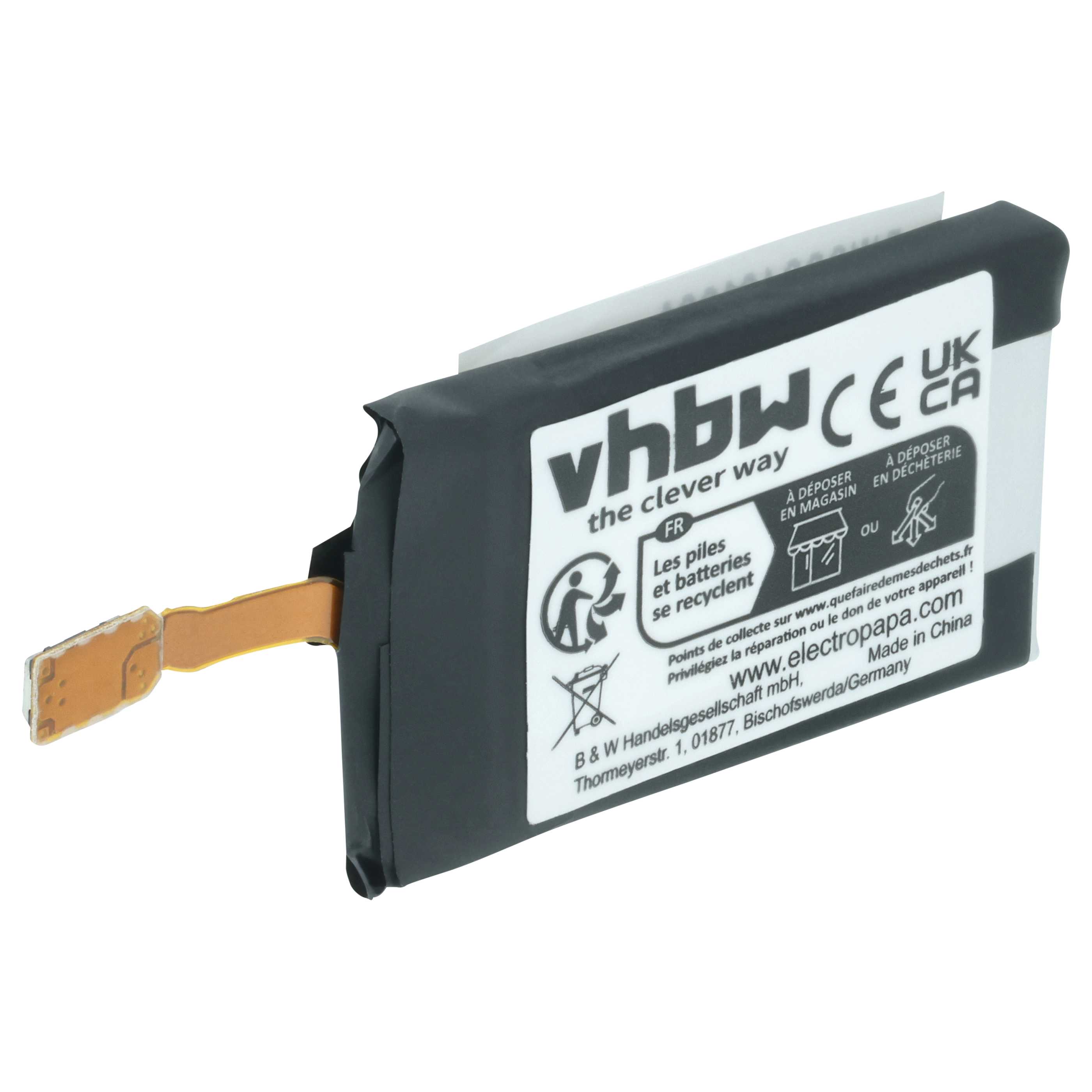 Smartwatch Battery replaces Samsung GH43-04770A, EB-BR365ABE - 200 mAh 3.85 V Li-polymer