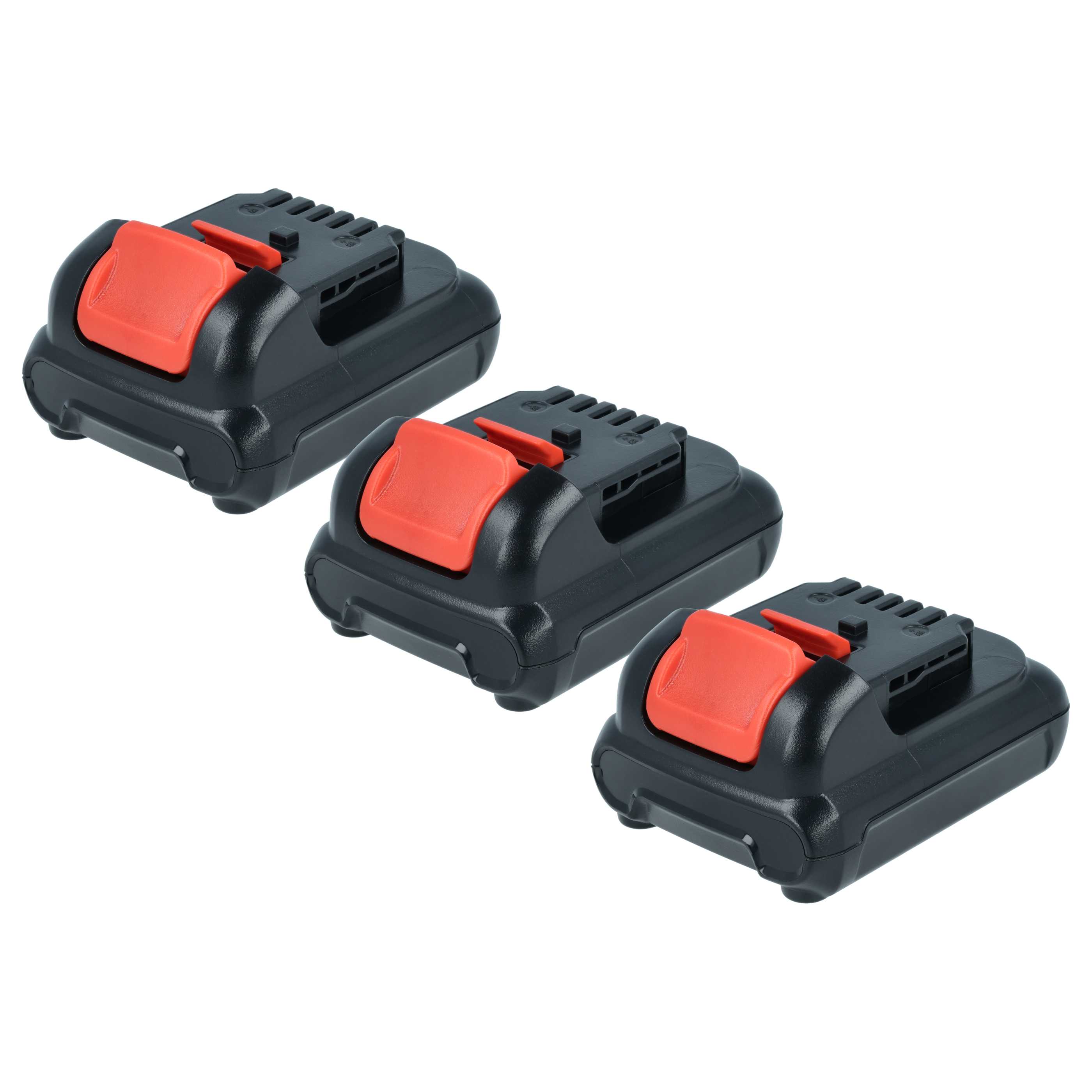 Akku (3x Stück) 12V als Ersatz für Dewalt DCB127, DCB125, DCB123, DCB121, DCB120 - 1,5Ah, Li-Ion