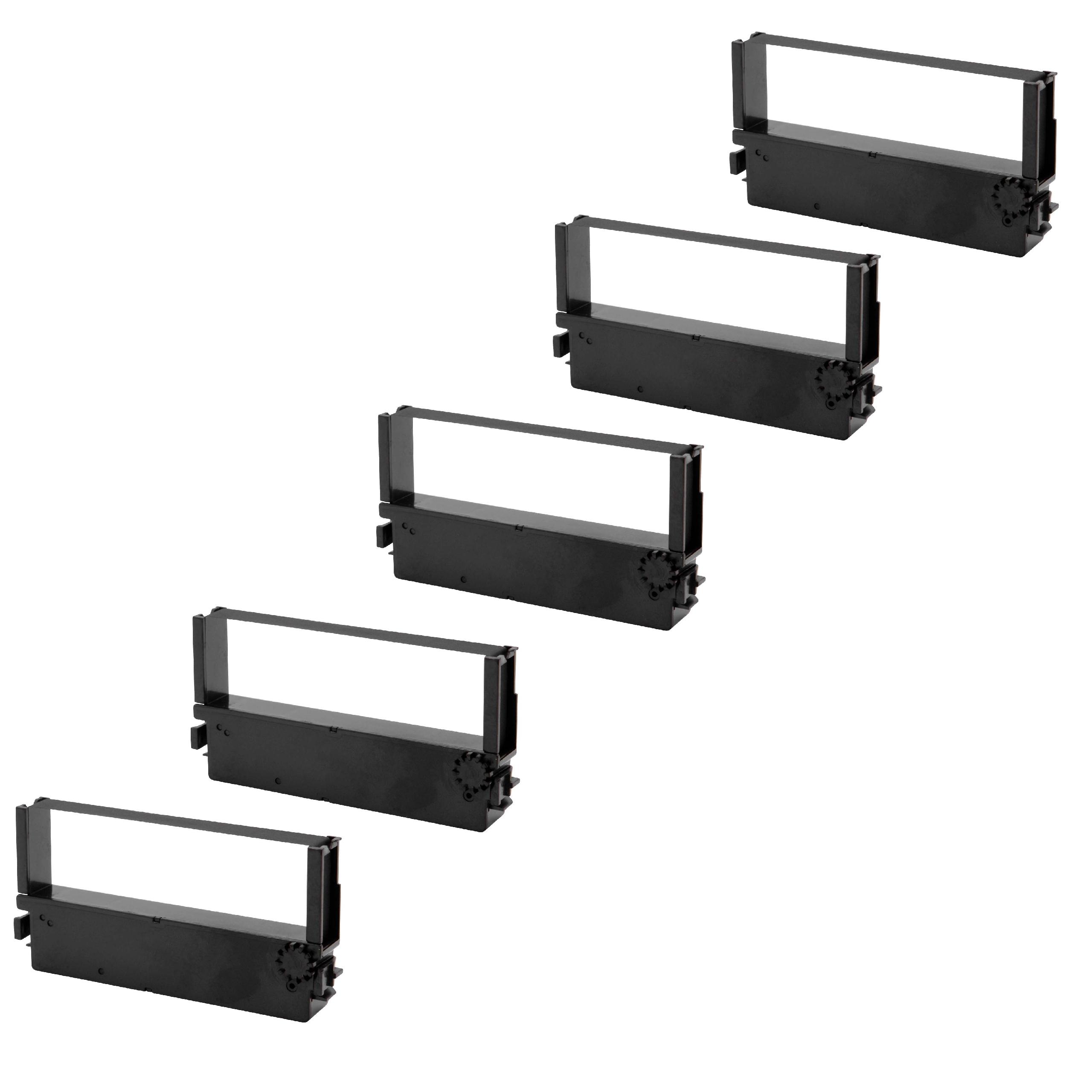 5x Ink Ribbon replaces Citizen IR41B for Dot Matrix, Receipt Printer - Black