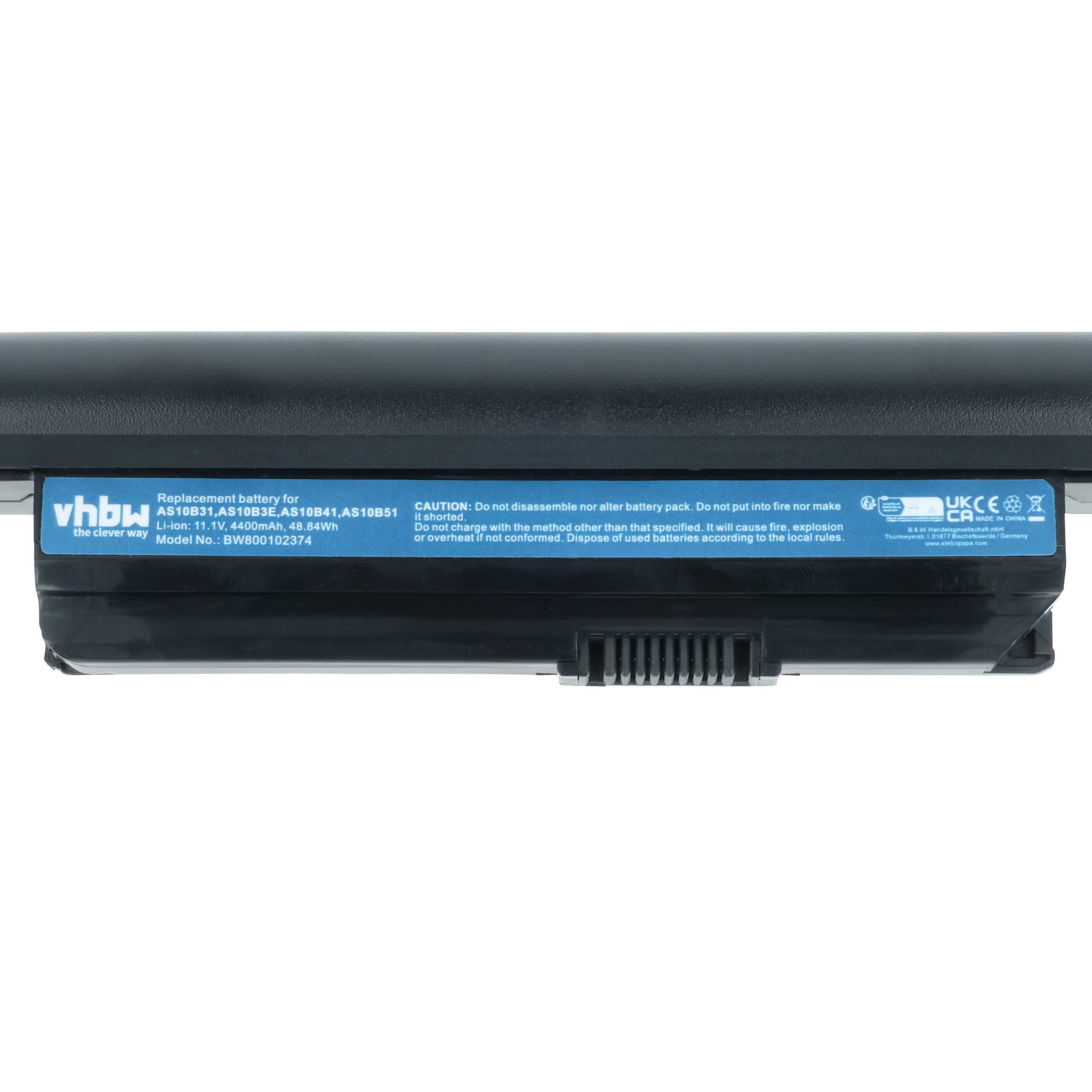 Akumulator do laptopa zamiennik Acer AK.006BT.082, AS01B41, 934T2085F - 4400 mAh 11,1 V Li-Ion, czarny