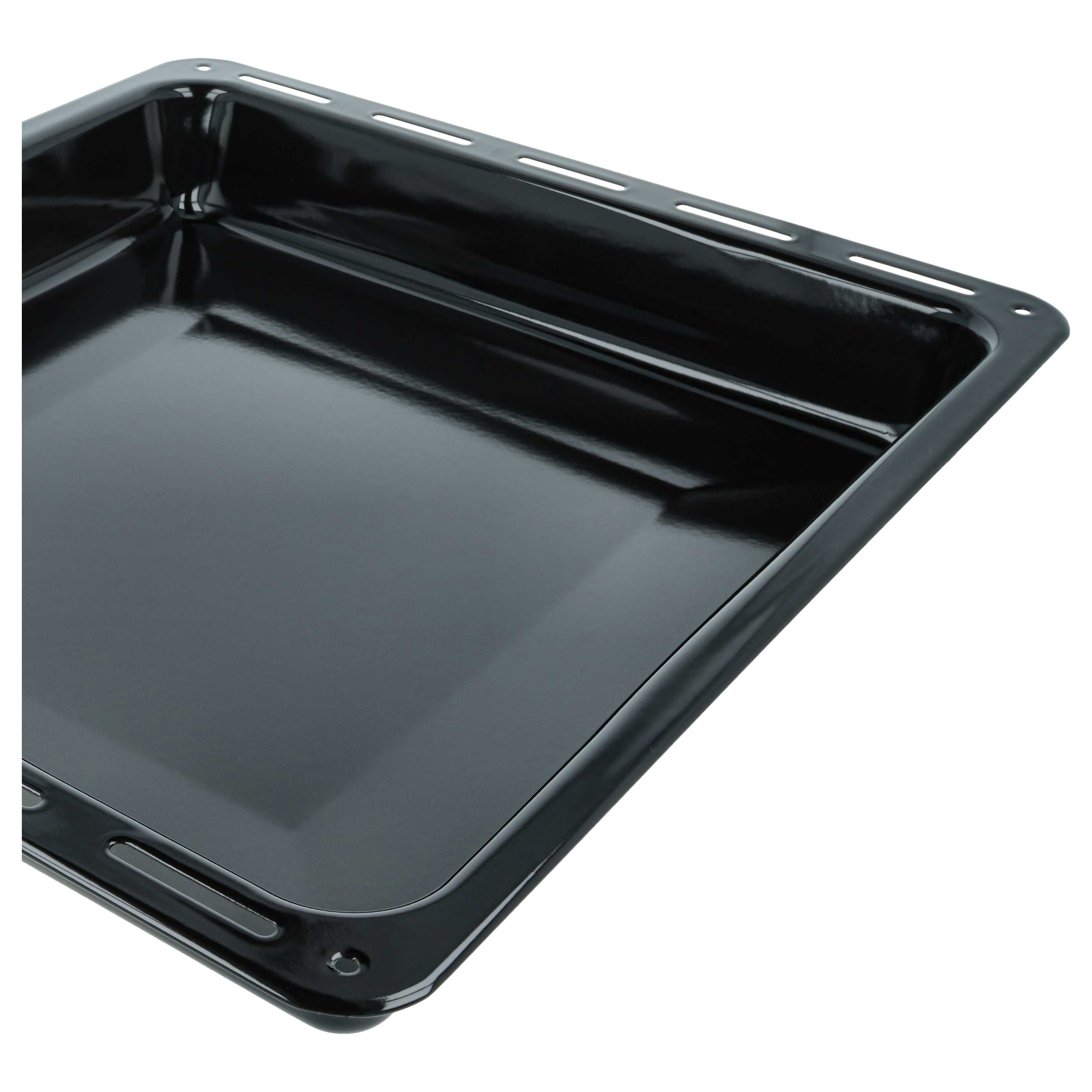 Leccarda universale sostituisce AEG 3423981020 per forni Zanussi - 42,2 x 37,5 x 6 cm, antiaderente nero