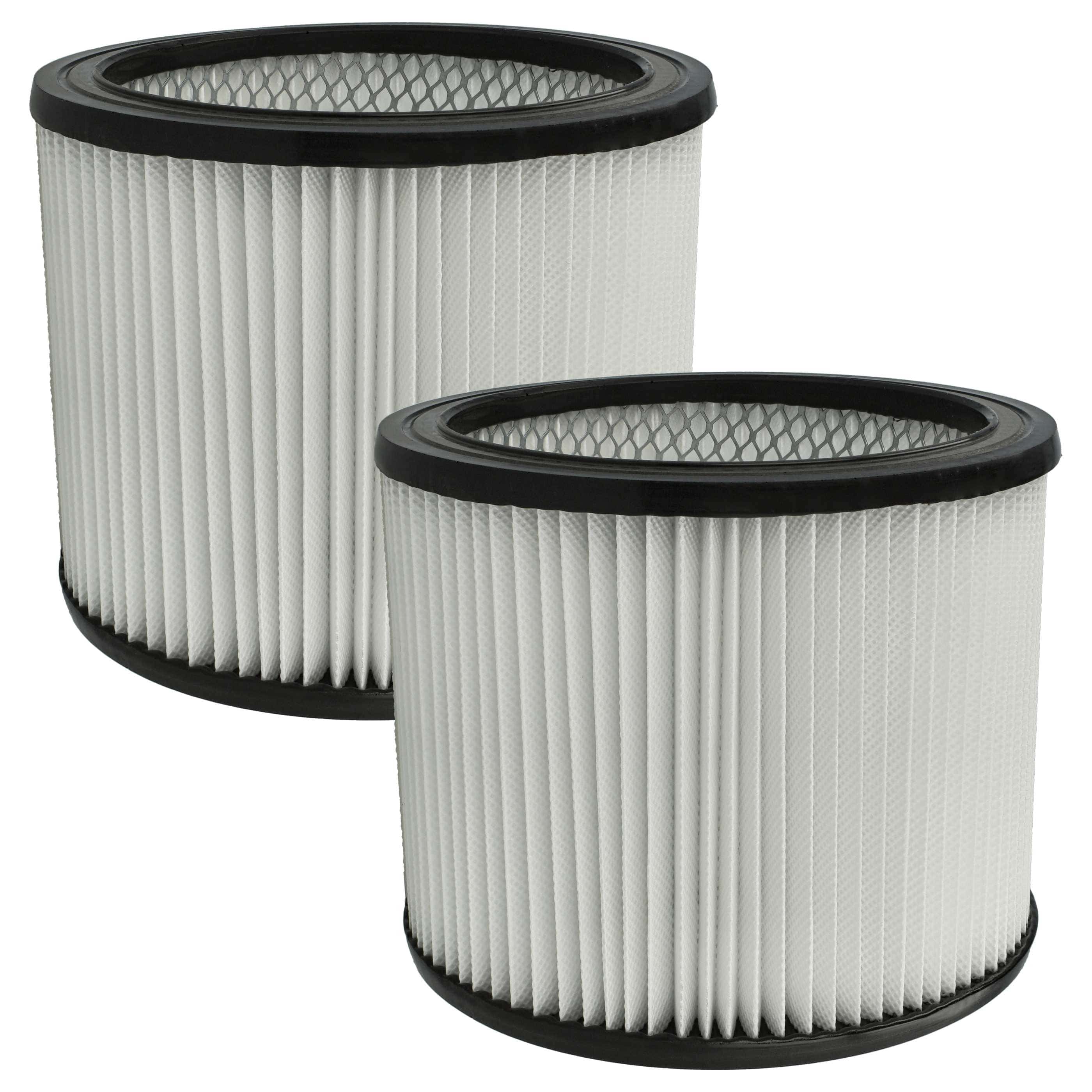 2x Filtercartridge filter / round filter replaces Masko 13297 for Masko Vacuum Cleaner, black / white