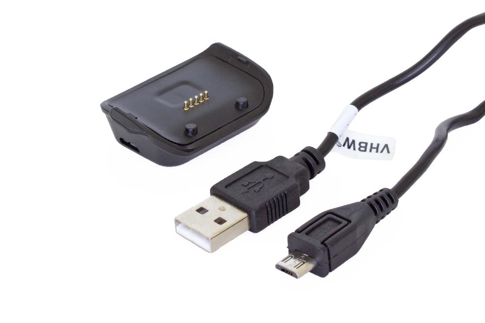 Ladestation passend für Samsung Gear - 100 cm Kabel, Mit Micro-USB-Kabel