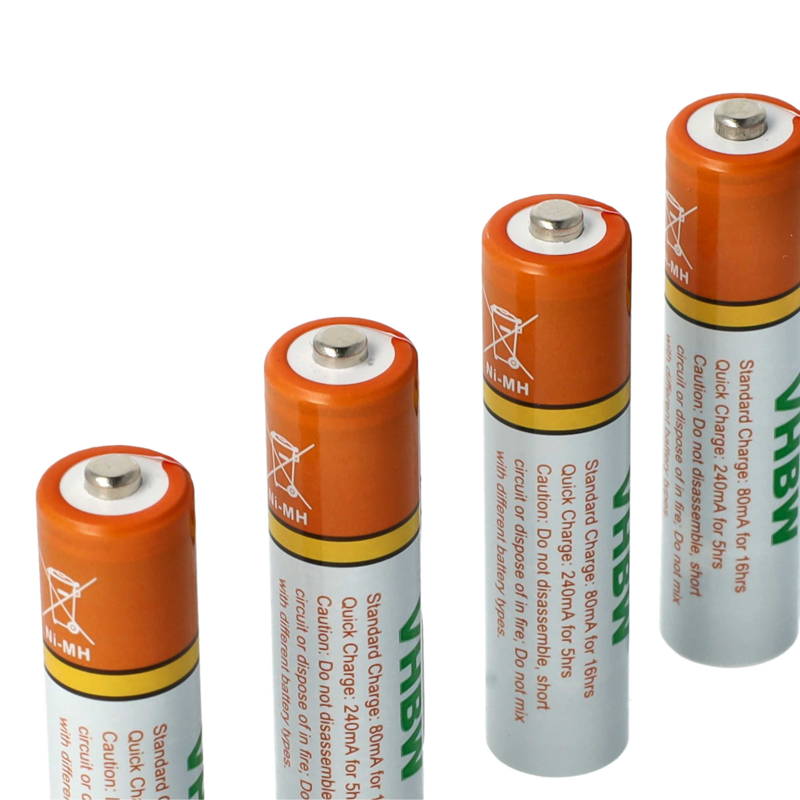 20x Batteries pour téléphone Philips, Grundig, Sennheiser, Amplicomms - 800mAh 1,2V NiMH