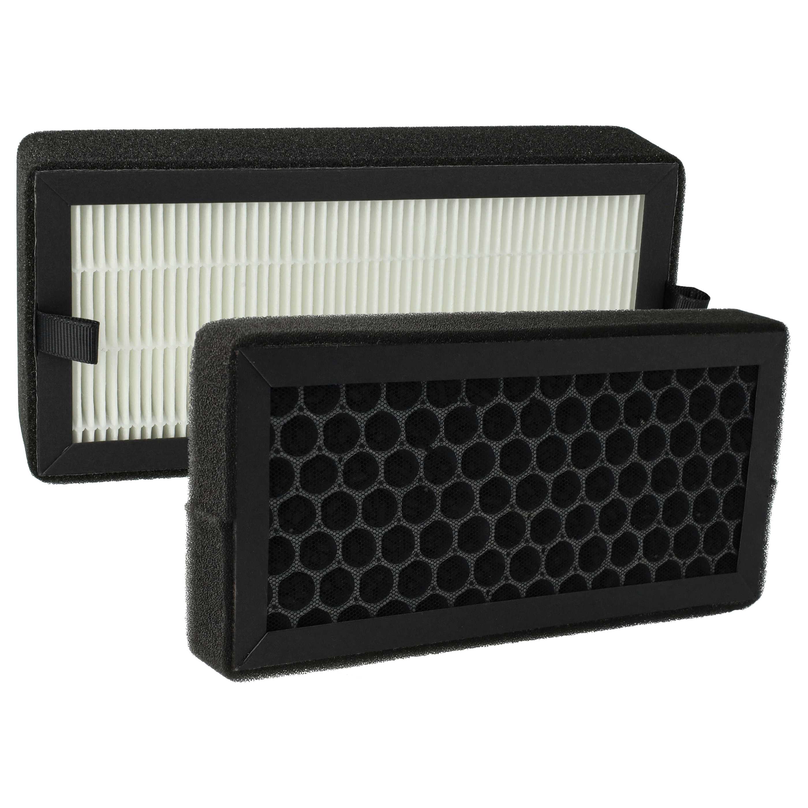 2-tlg. Filter-Set als Ersatz für Comedes PT94600 Luftreiniger - Aktivkohlefilter, HEPA-Filter