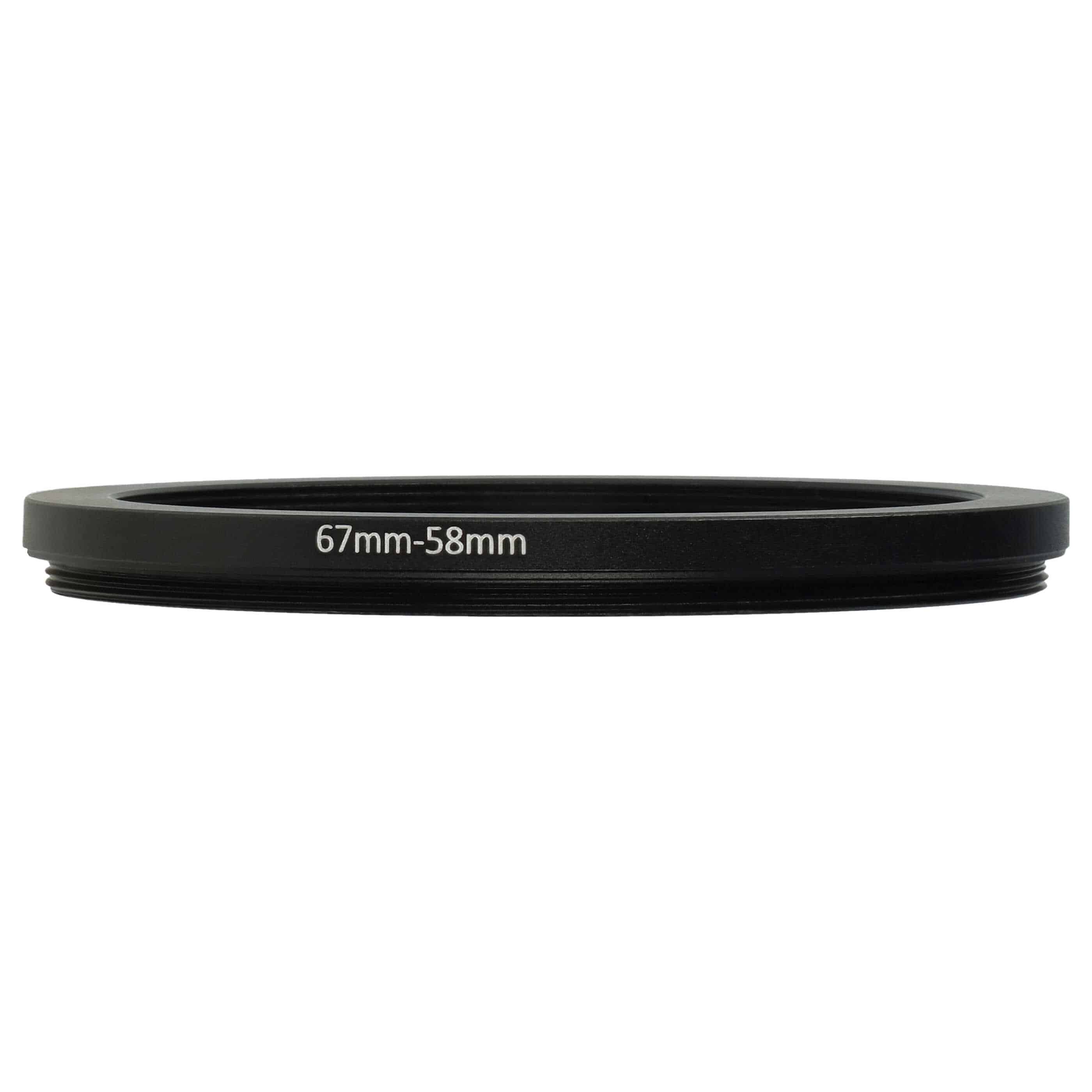 Step-Down Ring Adapter from 67 mm to 58 mm for various Camera Lenses