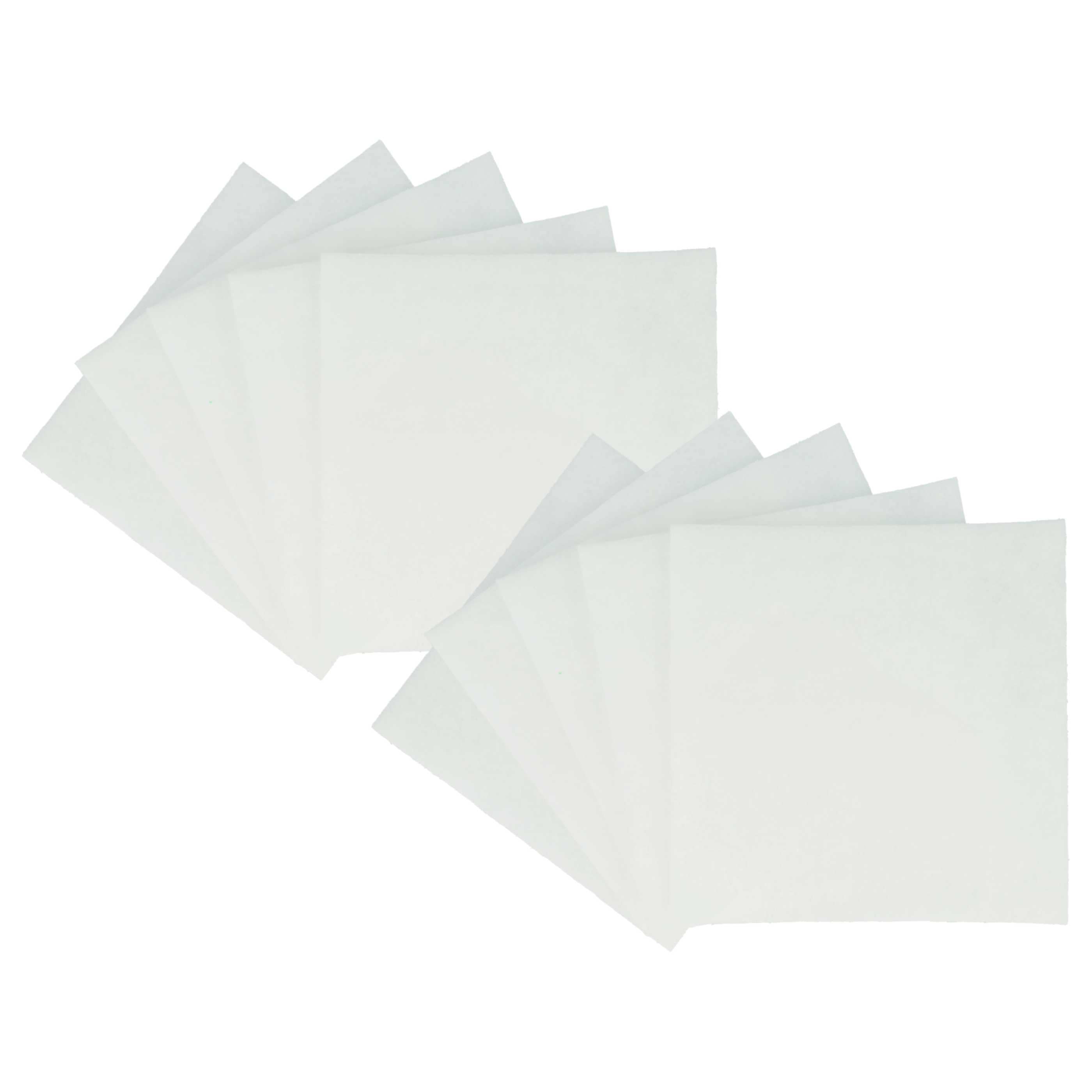 10x Filter als Ersatz für Lunos 2/FSA, 034185, 034185, 2/FSA für Lunos Lüfter - Filterklasse G2, weiß