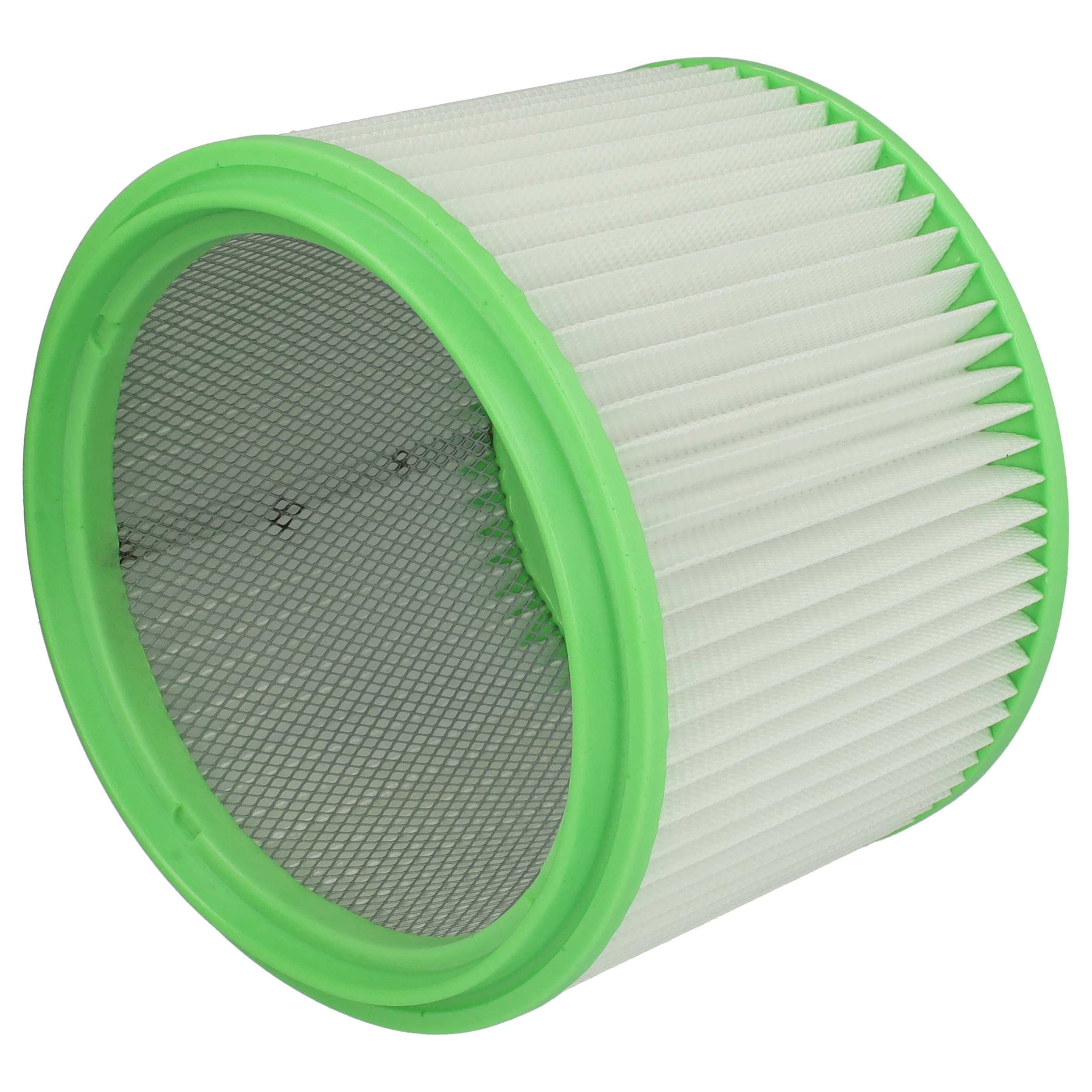 2x cartridge filter replaces Makita 413525 for Gisowatt Vacuum Cleaner, white / green