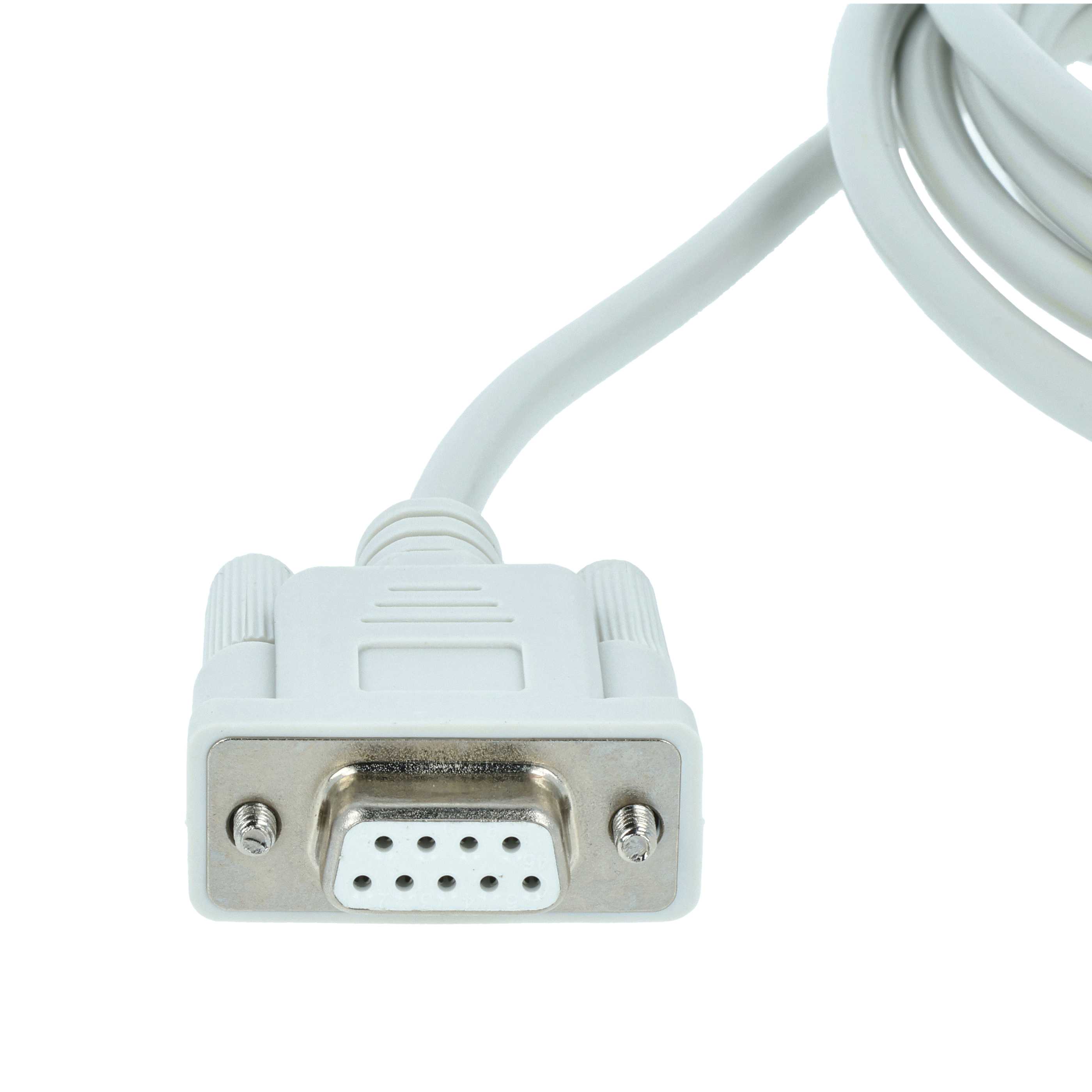 Programming Lead RS-232 suitable for Mitsubishi MELSEC QC30R2, Q-Series PC & Peripherals - Adapter 190cm, Grey