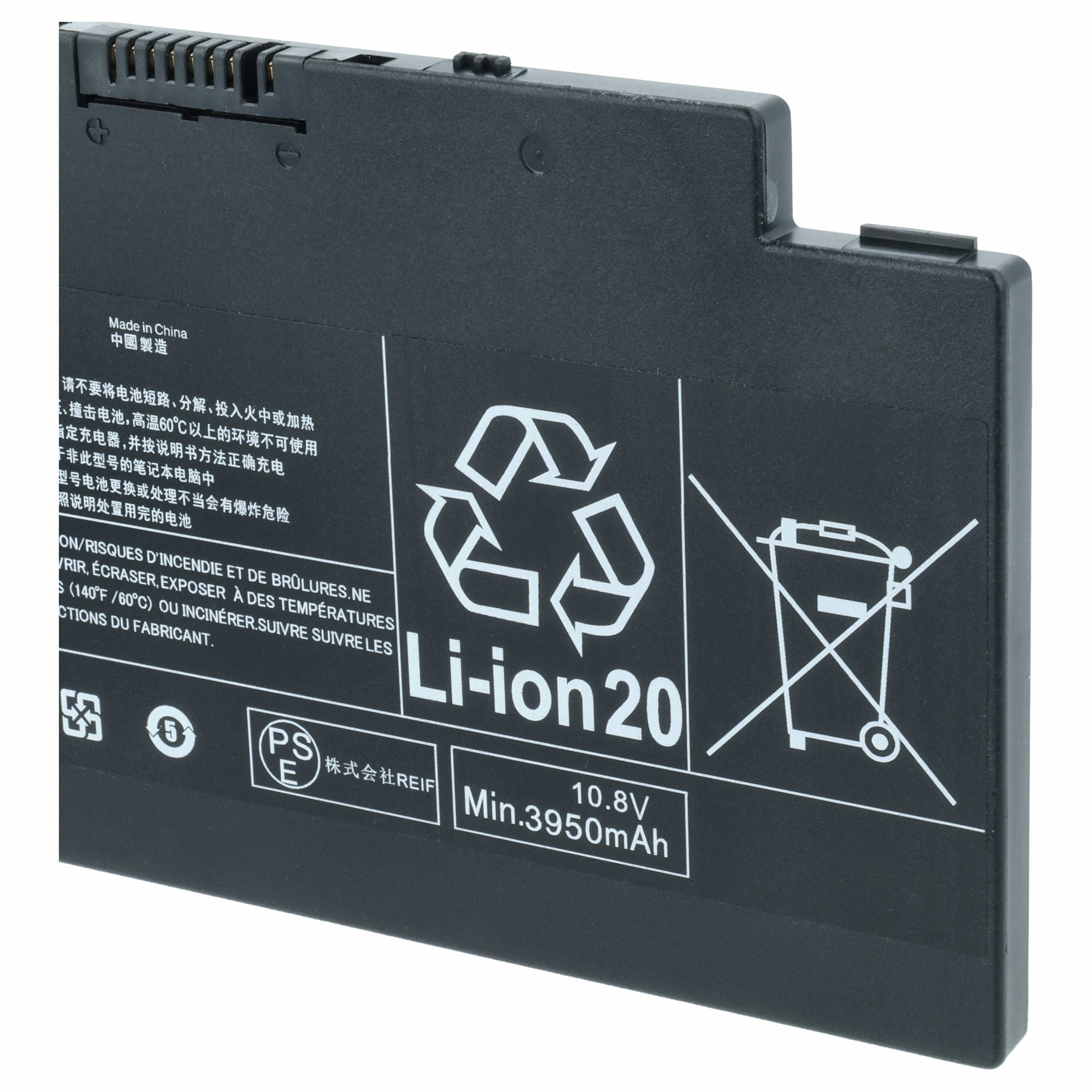 Akumulator do laptopa zamiennik Fujitsu CP641484-01, CP64148401, CP693003-03 - 4050 mAh 10,8 V Li-Ion, czarny