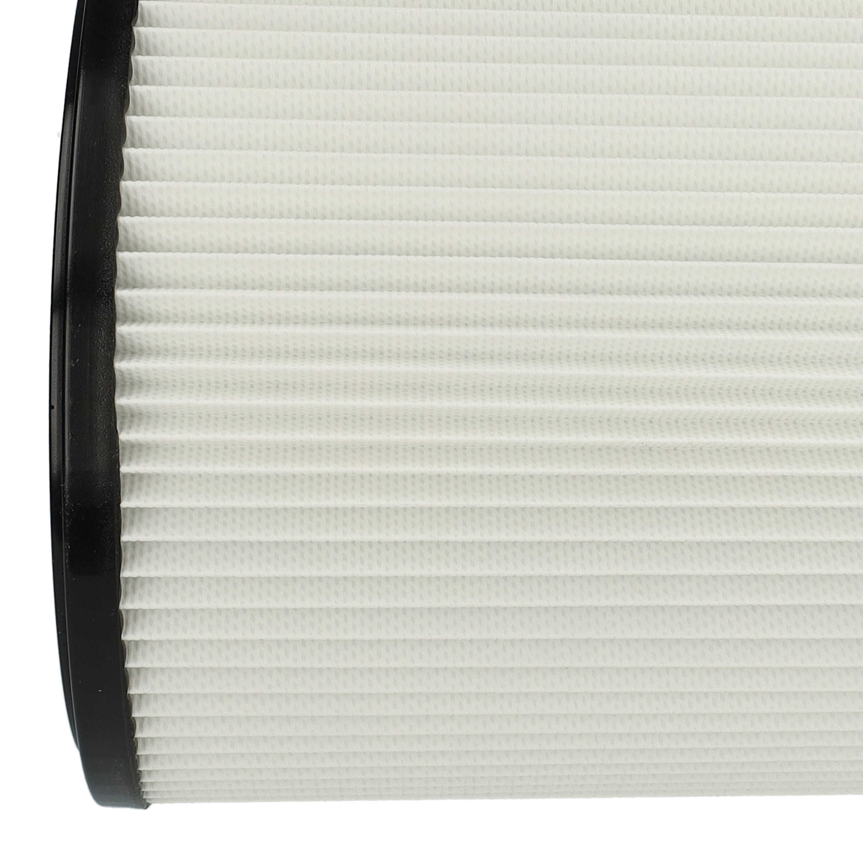 Filtercartridge filter replaces Starmix 413525, 4011240413525 for Starmix Vacuum Cleaner, black / white