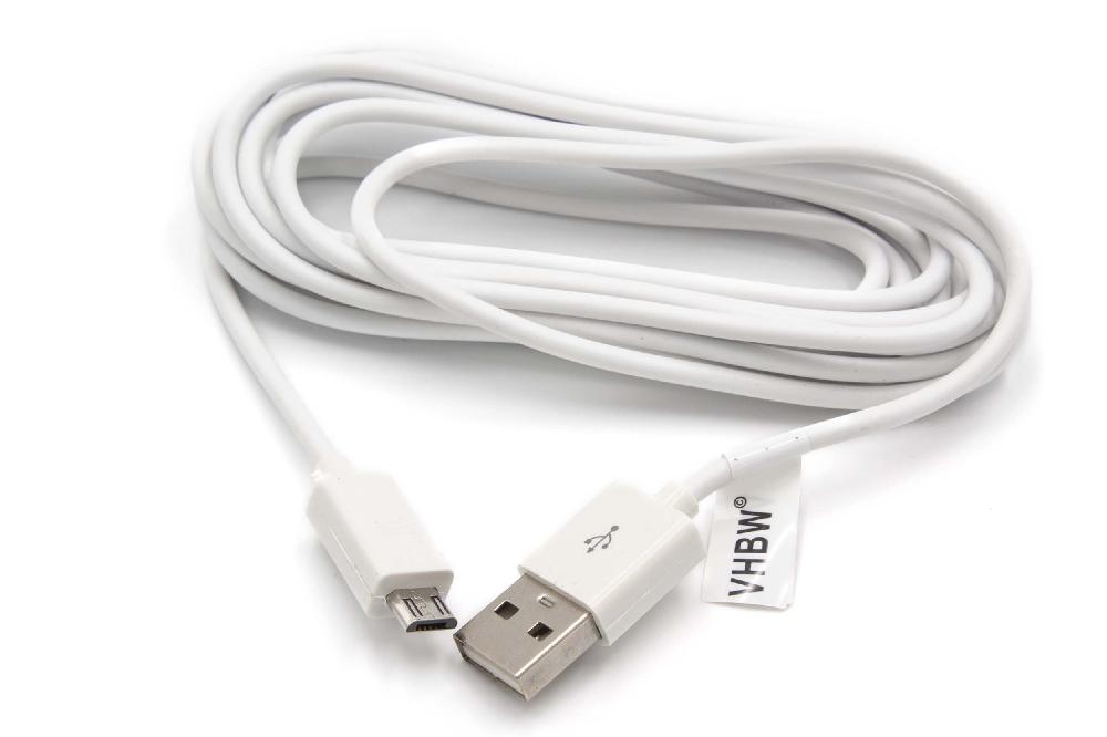 Kabel Micro USB (standard USB typ A na Micro USB) do różnych urządzeń - 300 cm